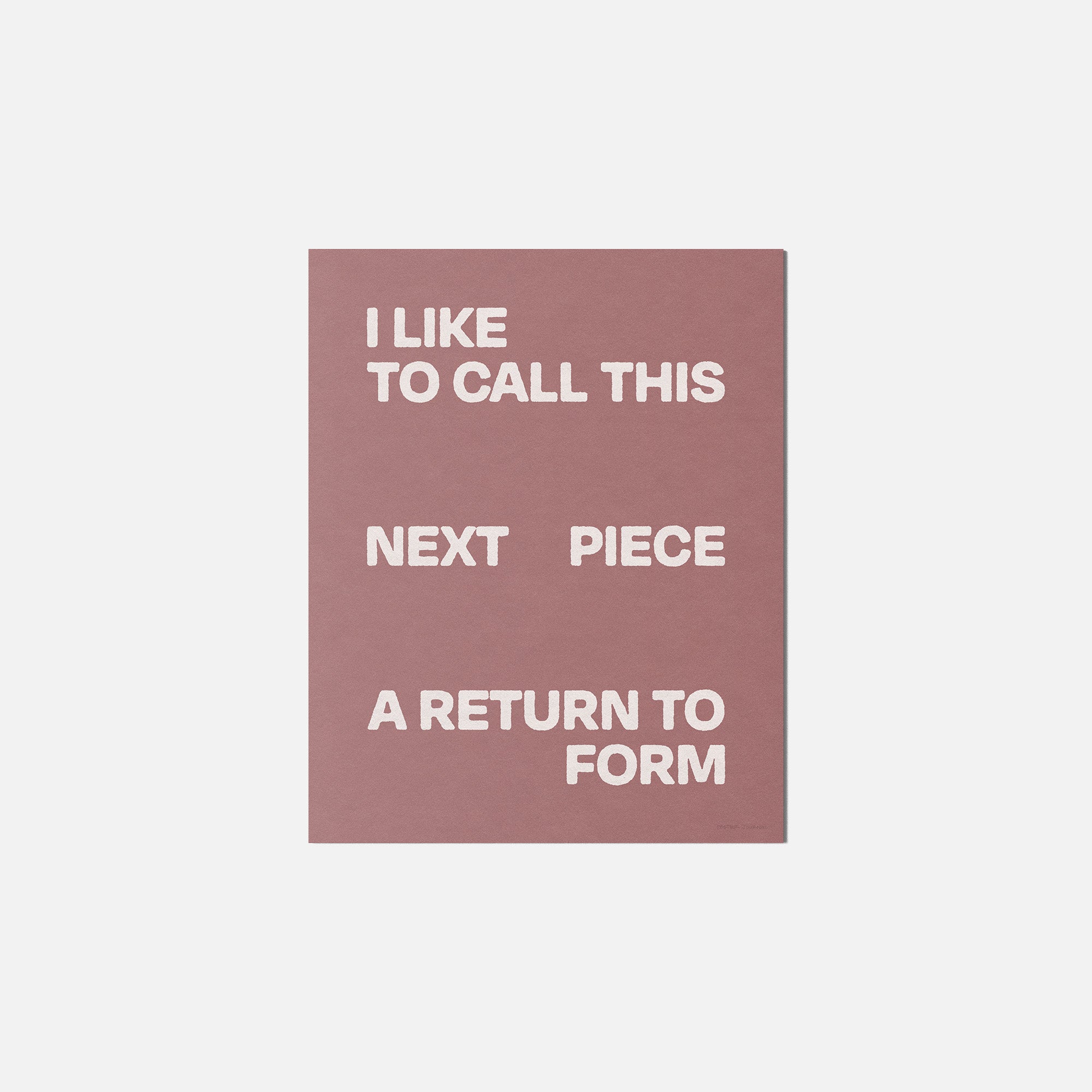RETURN PRINT