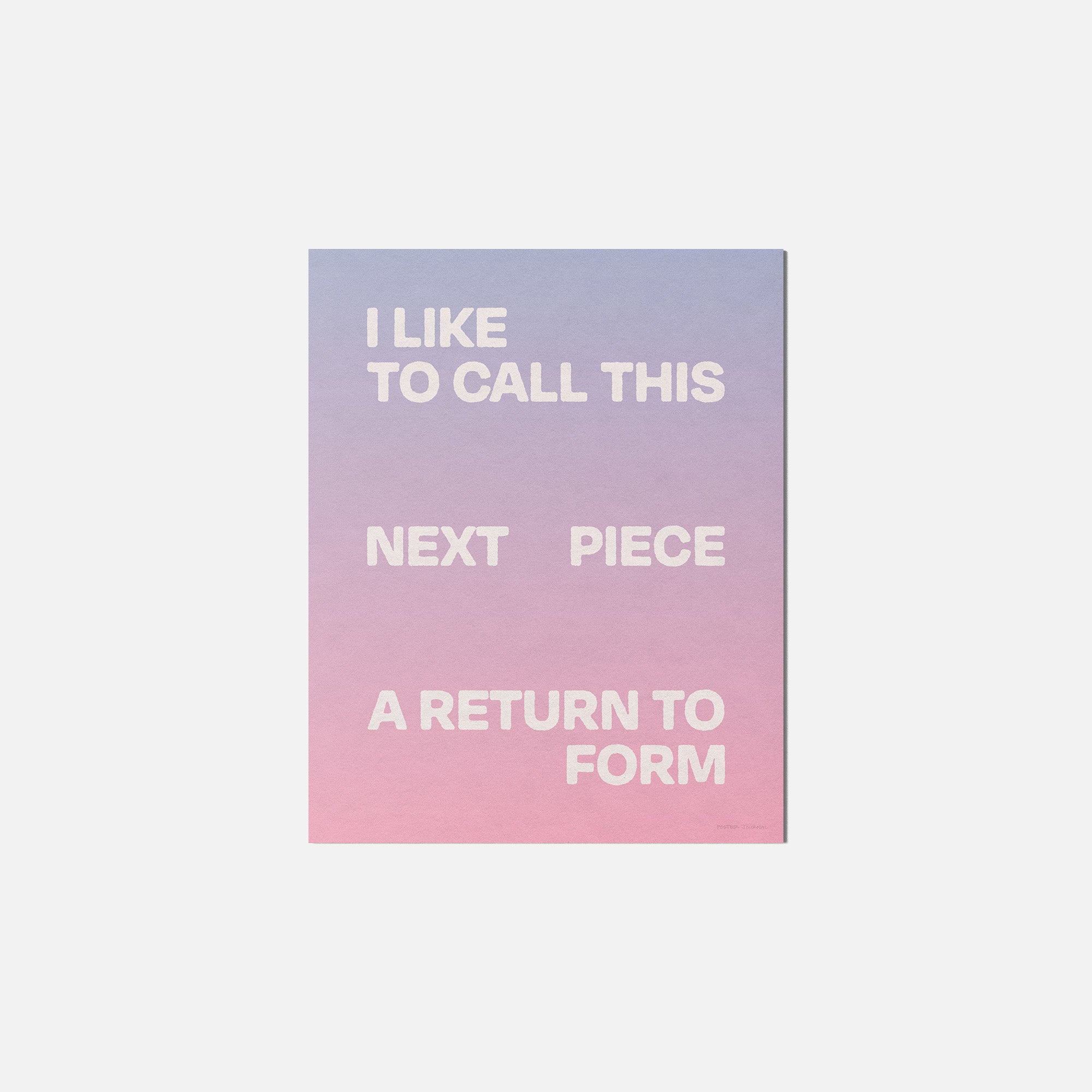 RETURN PRINT