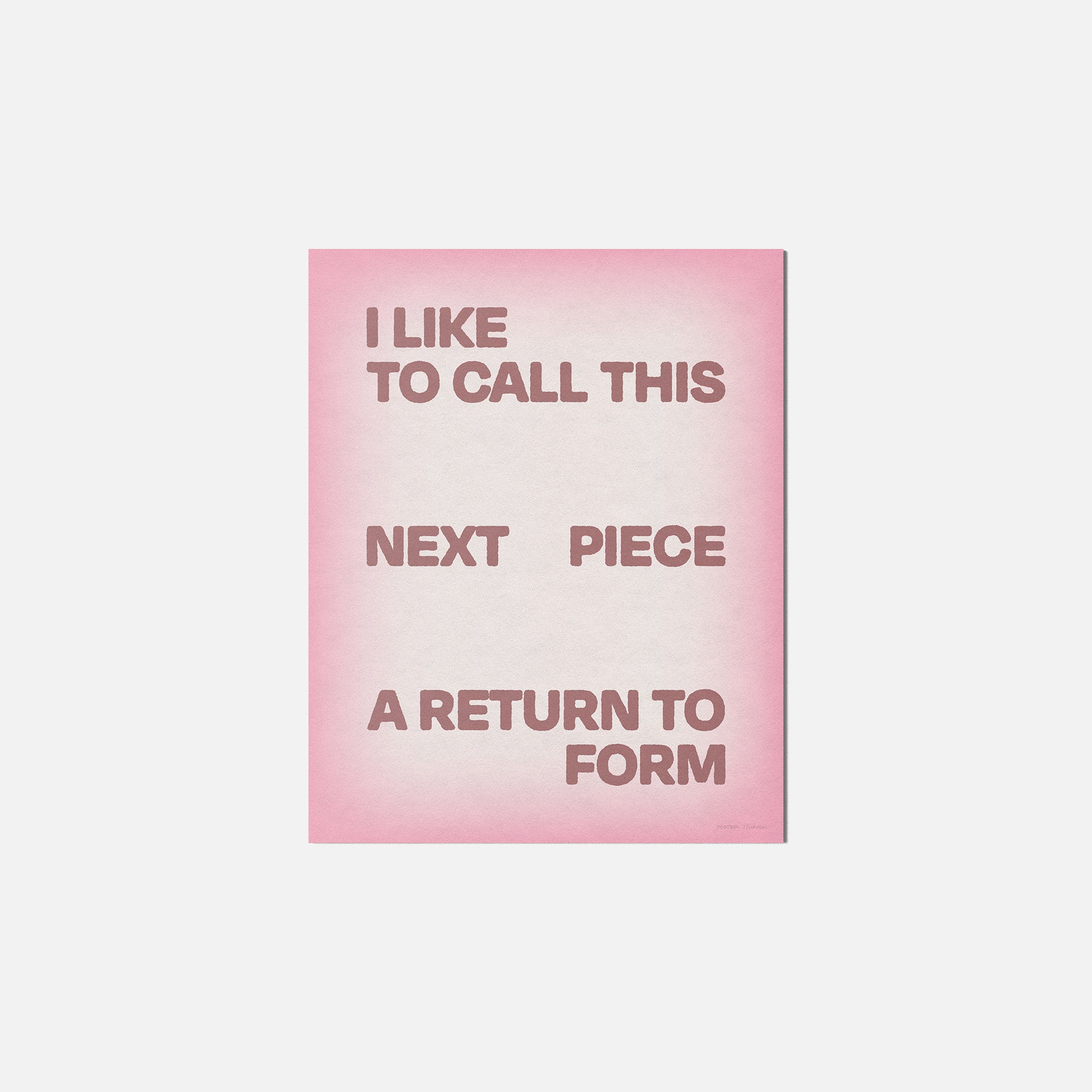 RETURN PRINT