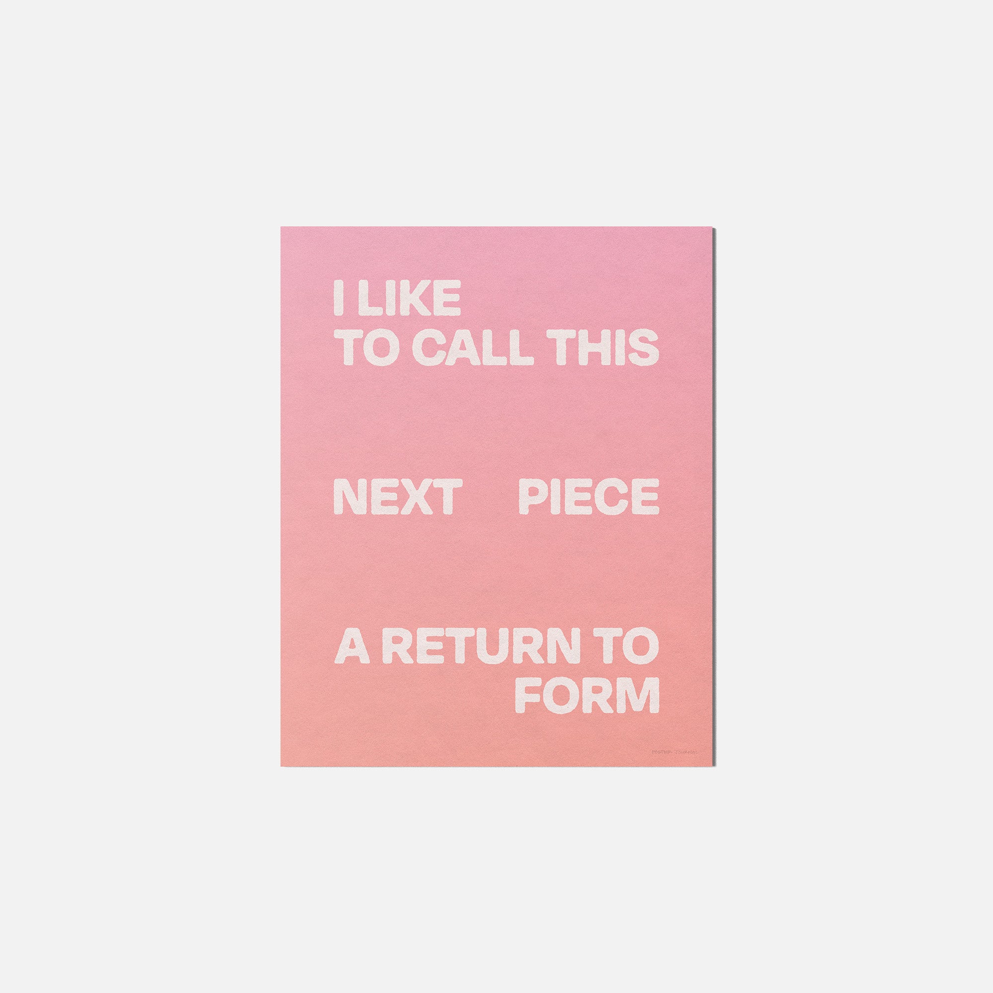 RETURN PRINT