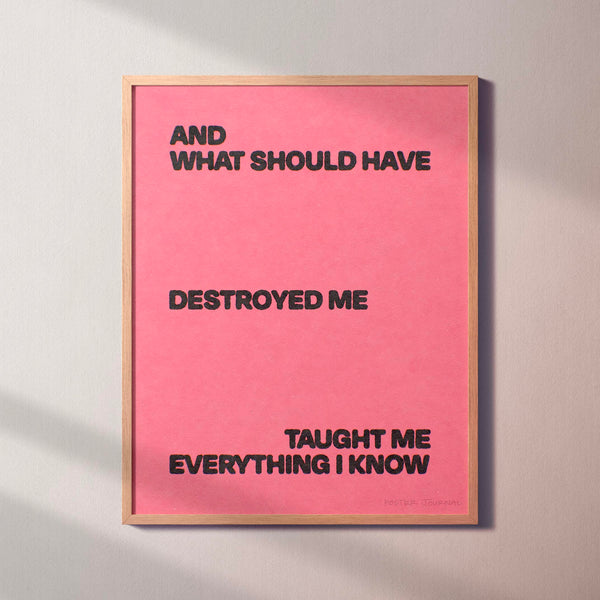 DESTROYED PRINT