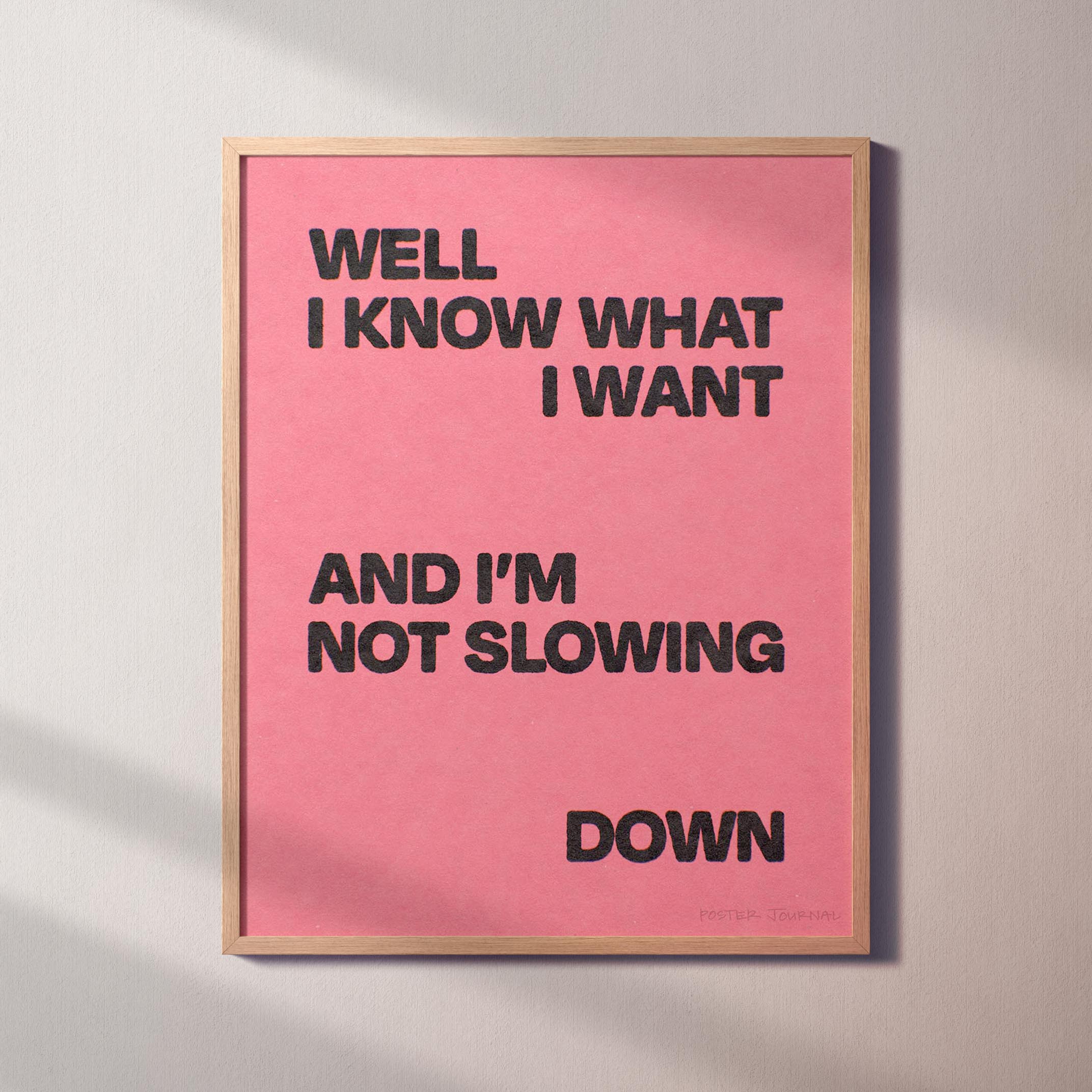 SLOWING PRINT