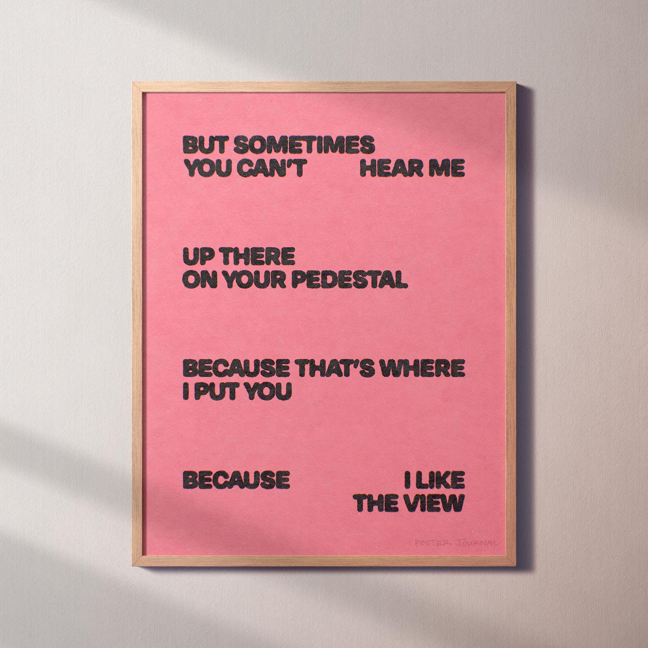 PEDESTAL PRINT