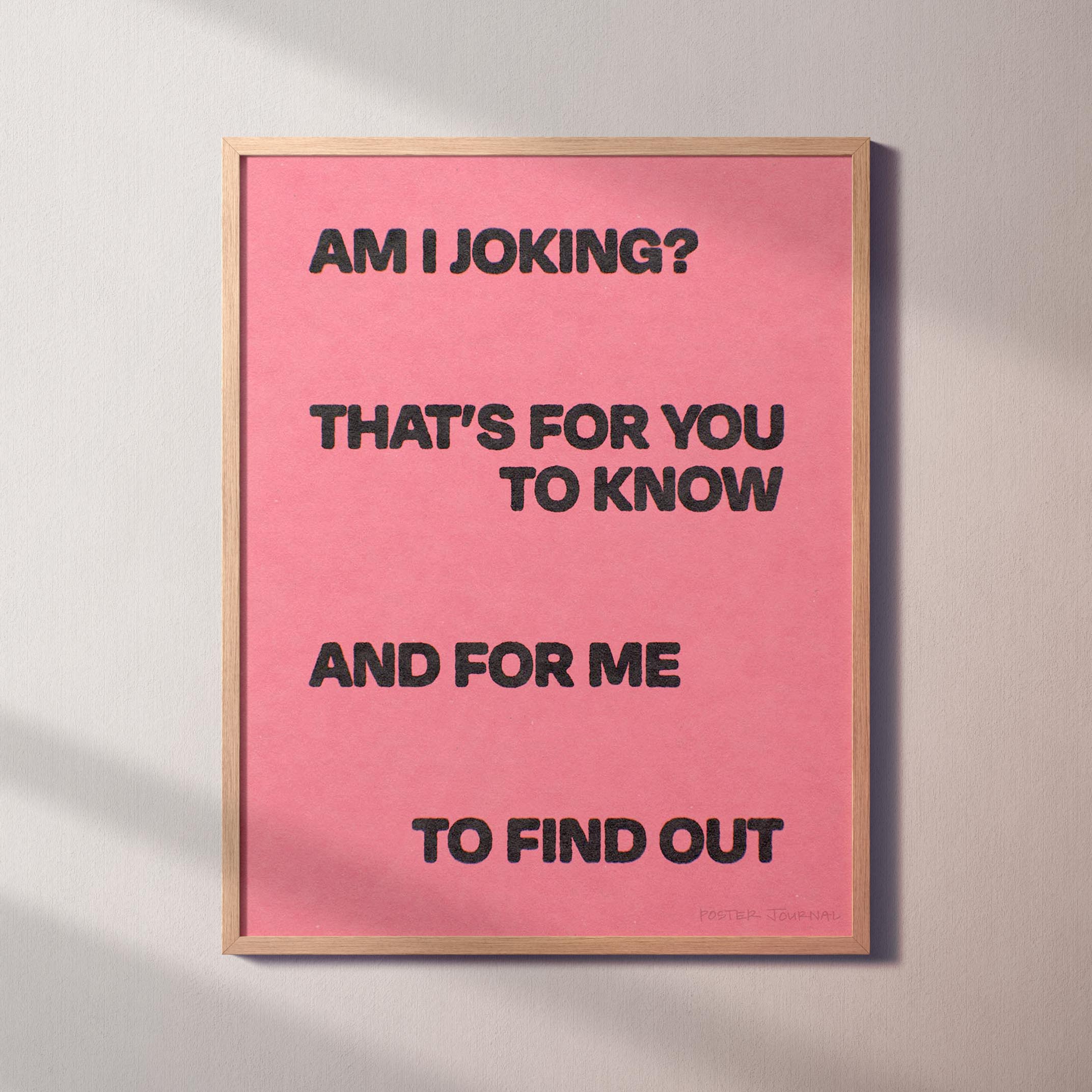 JOKING PRINT