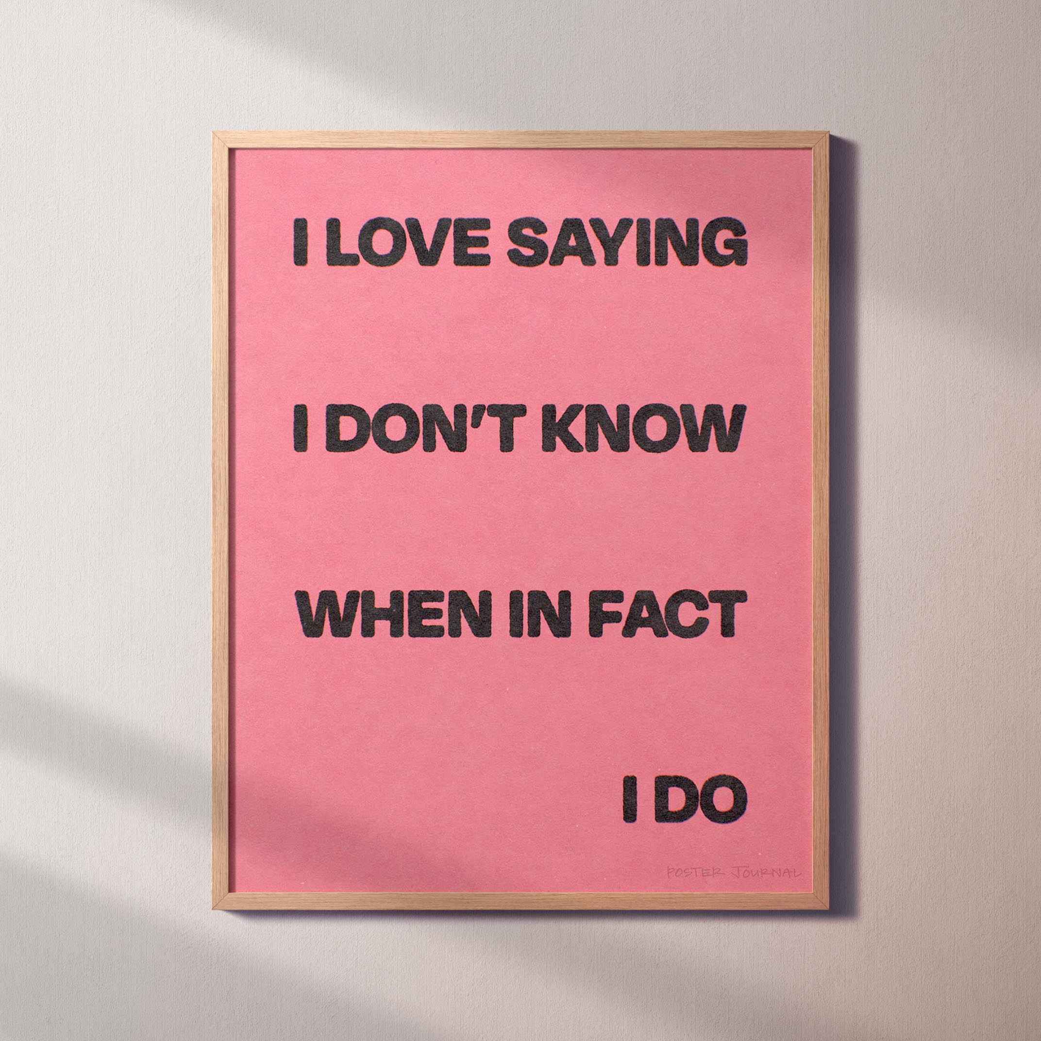 SAYING PRINT