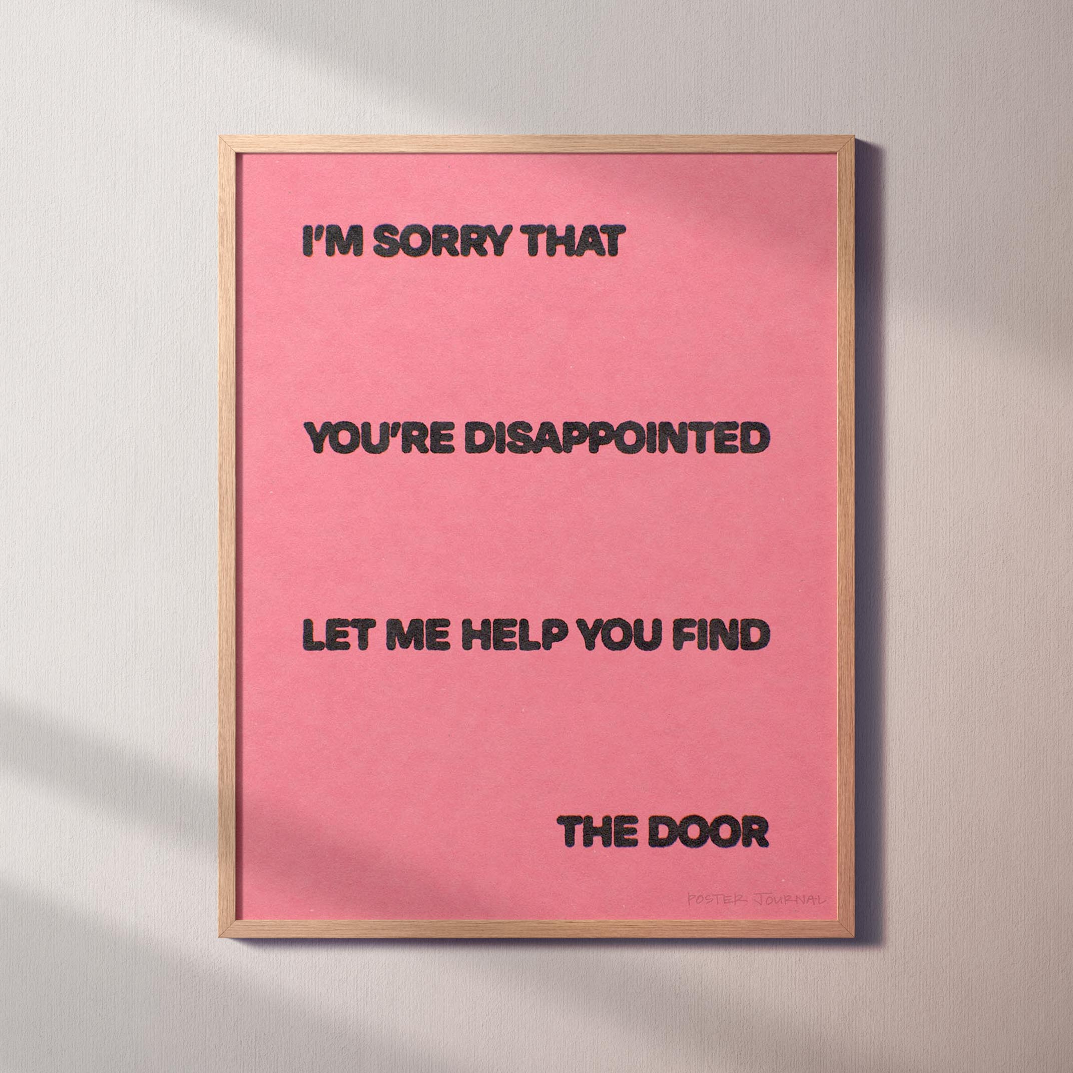 DISAPPOINTED PRINT