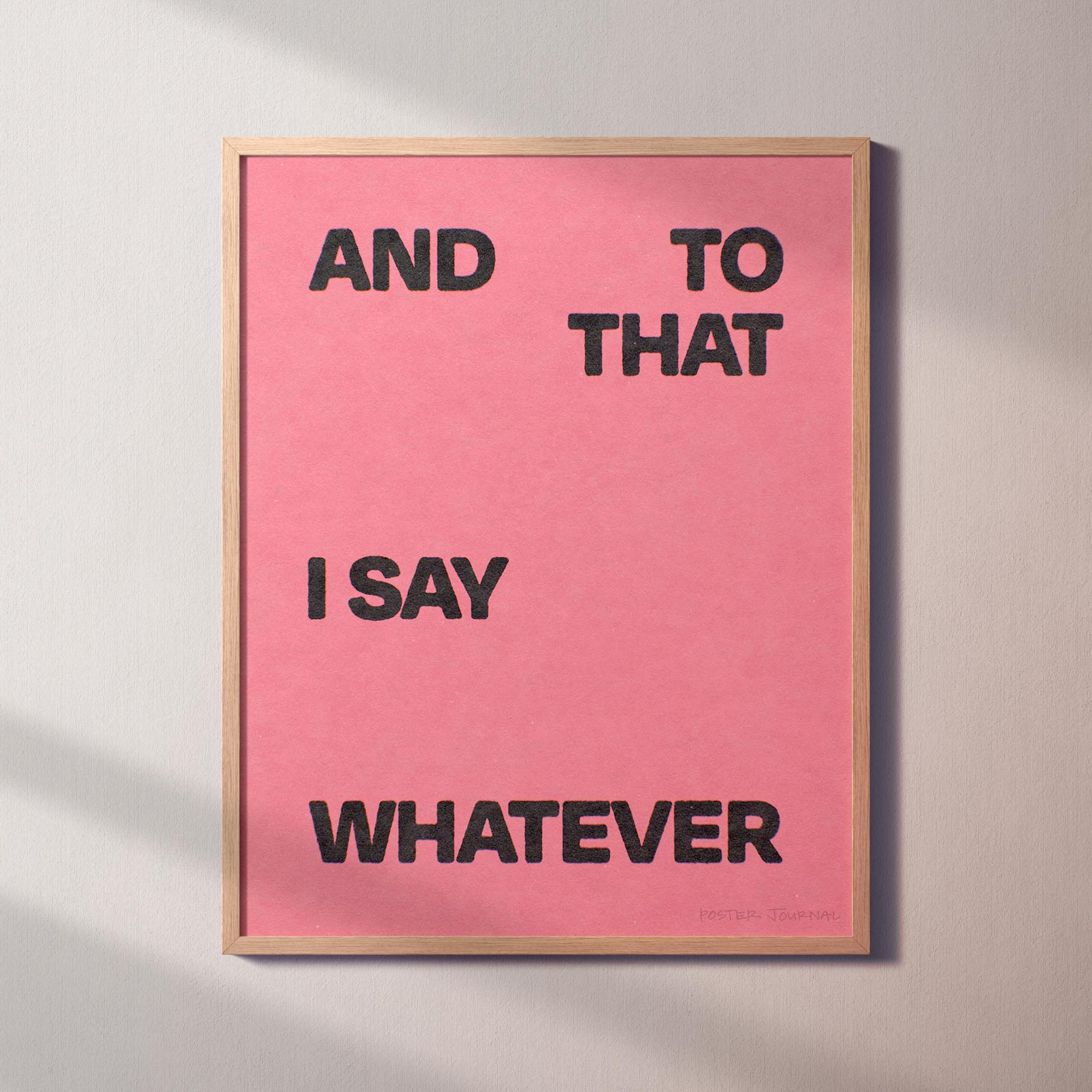 WHATEVER PRINT