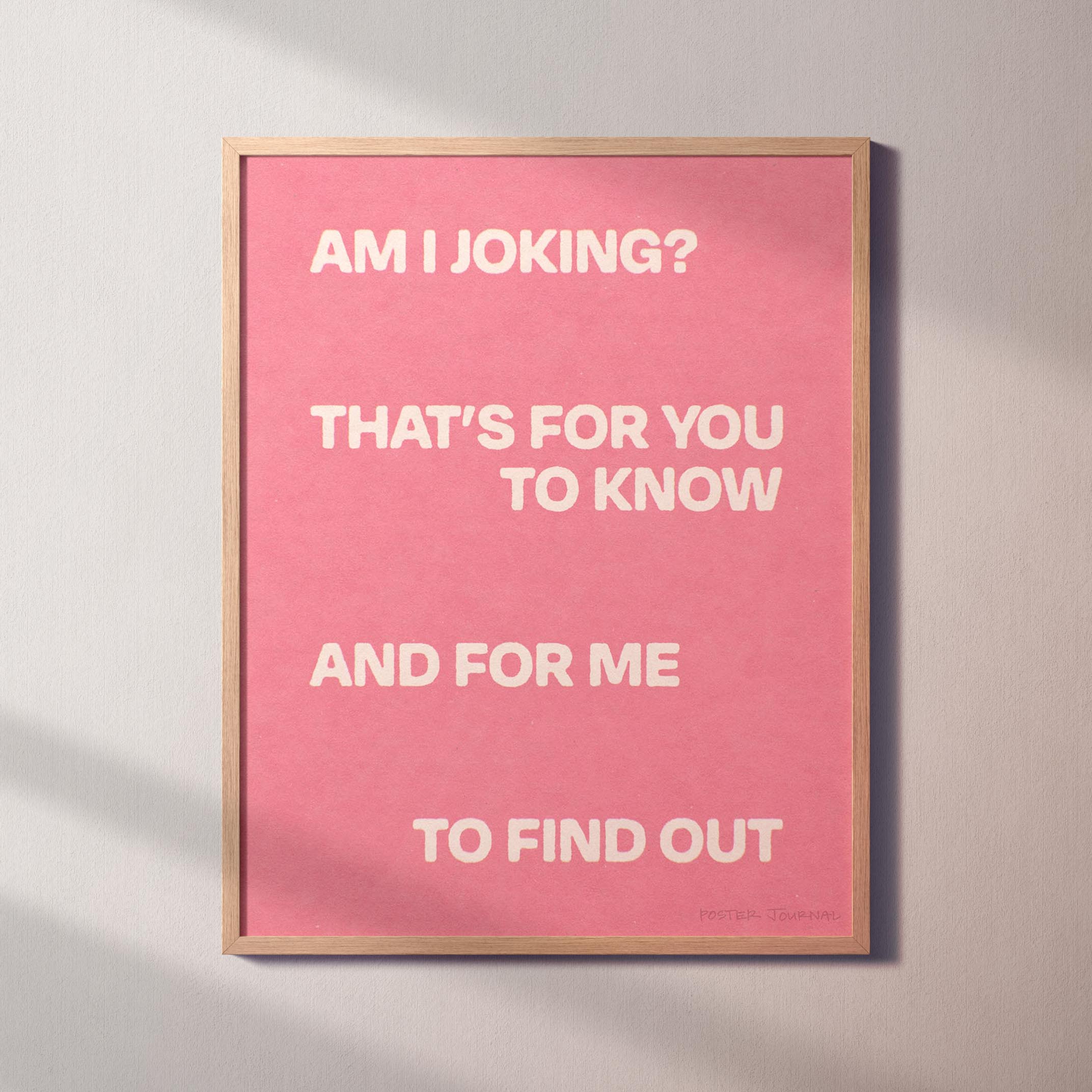 JOKING PRINT
