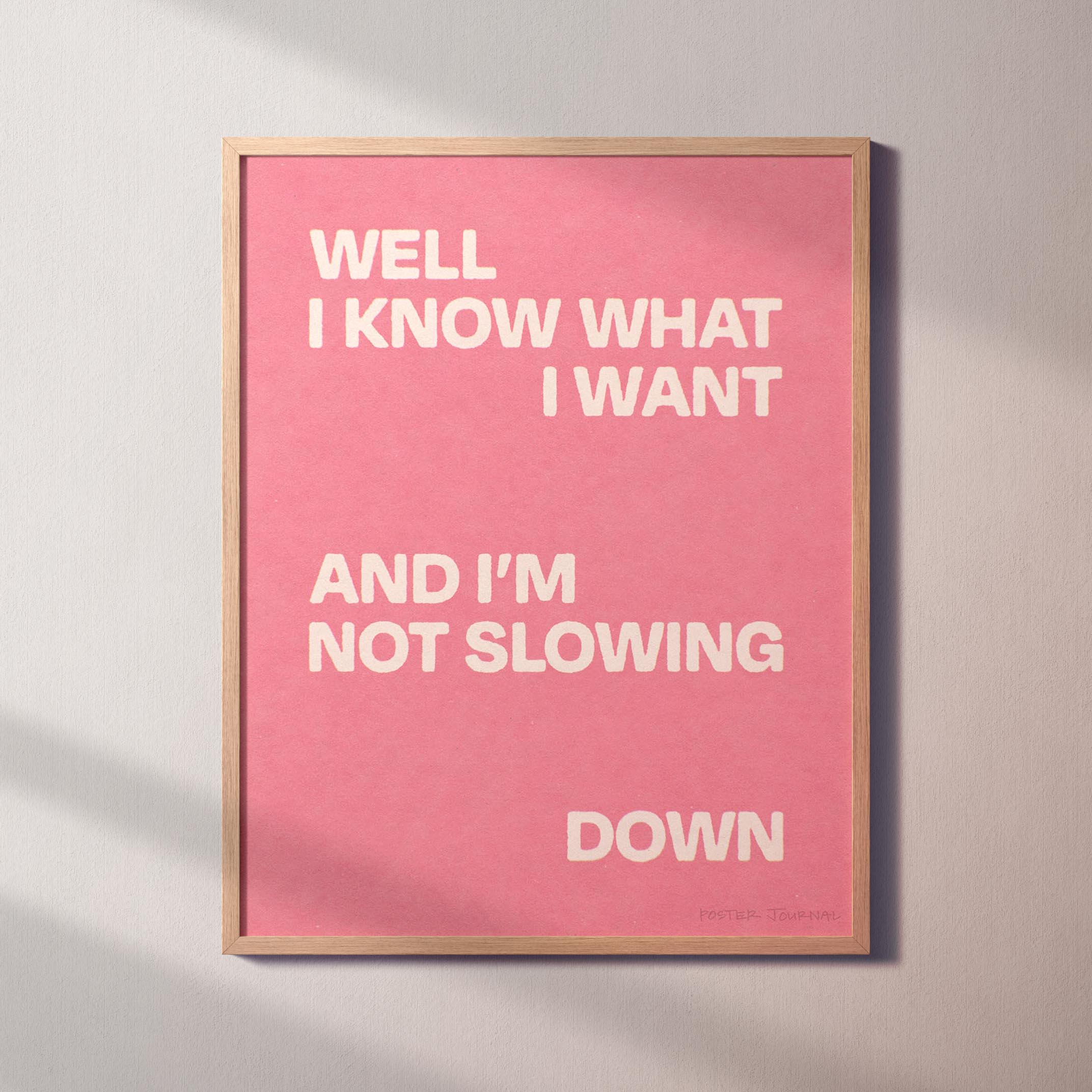 SLOWING PRINT