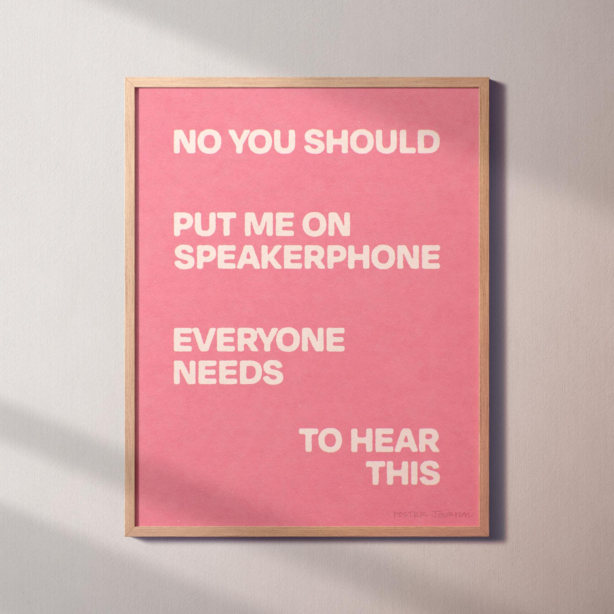 SPEAKERPHONE PRINT