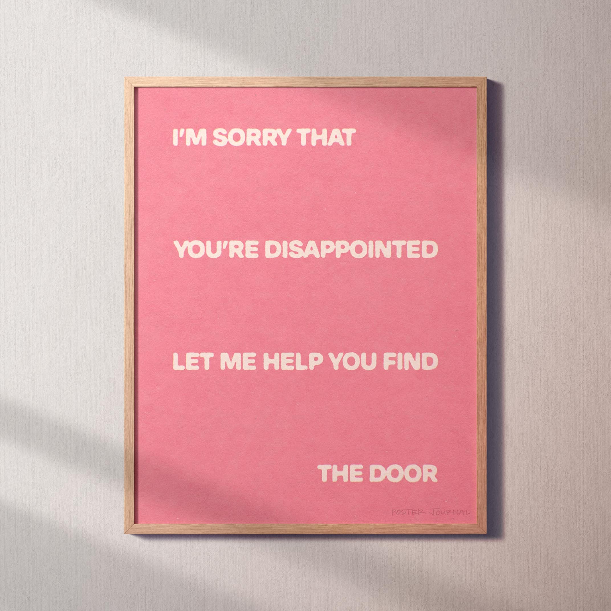 DISAPPOINTED PRINT