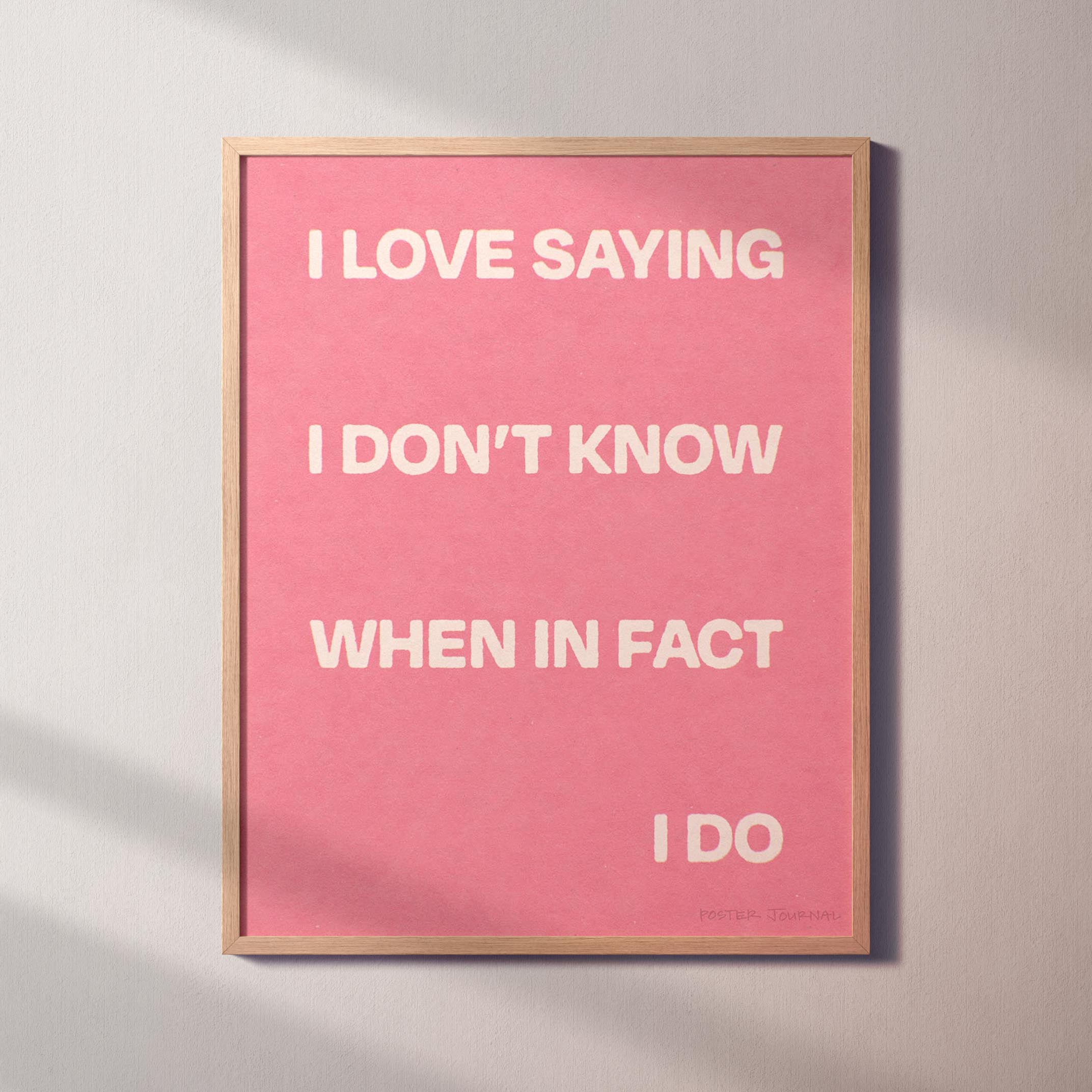 SAYING PRINT