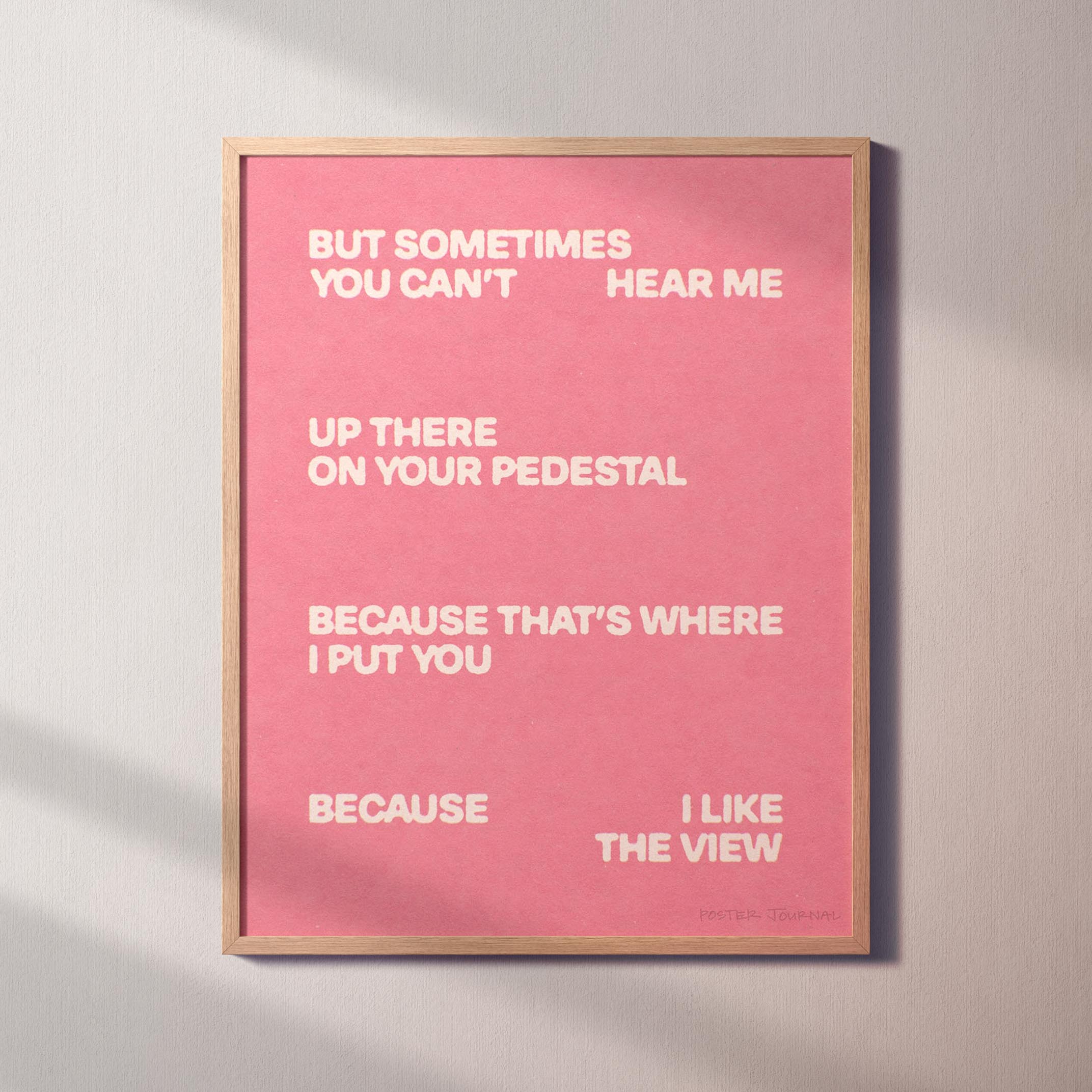 PEDESTAL PRINT