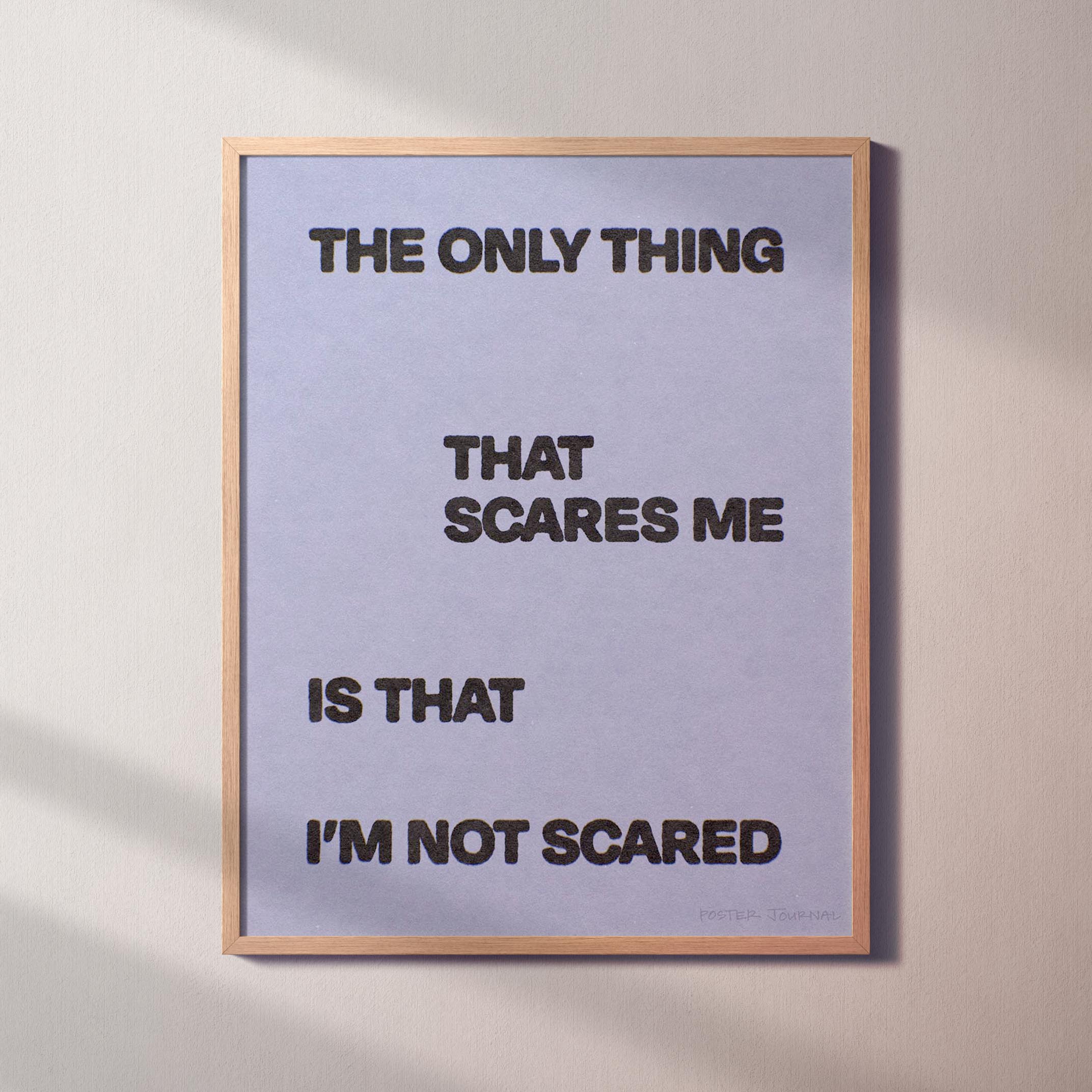 SCARED PRINT