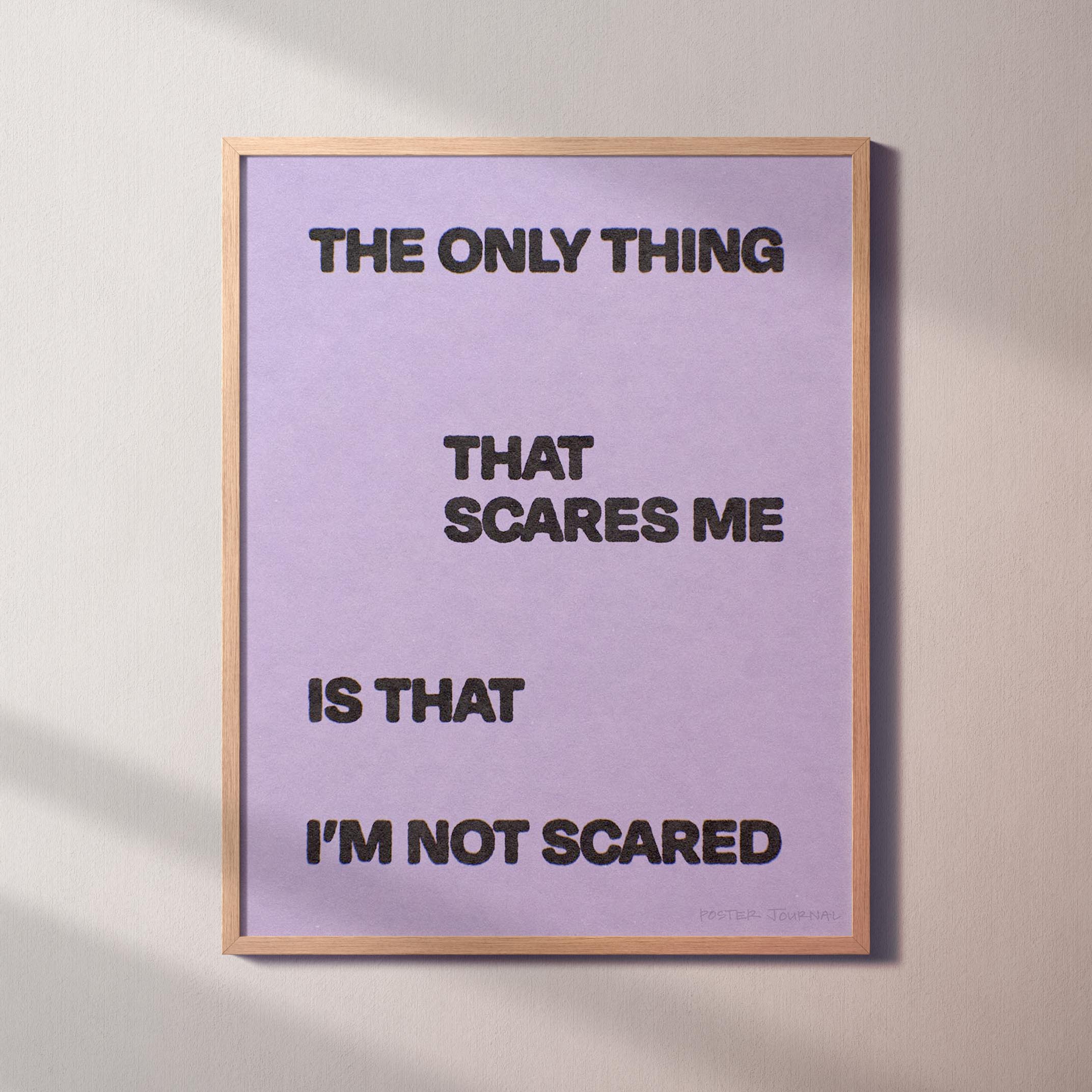 SCARED PRINT