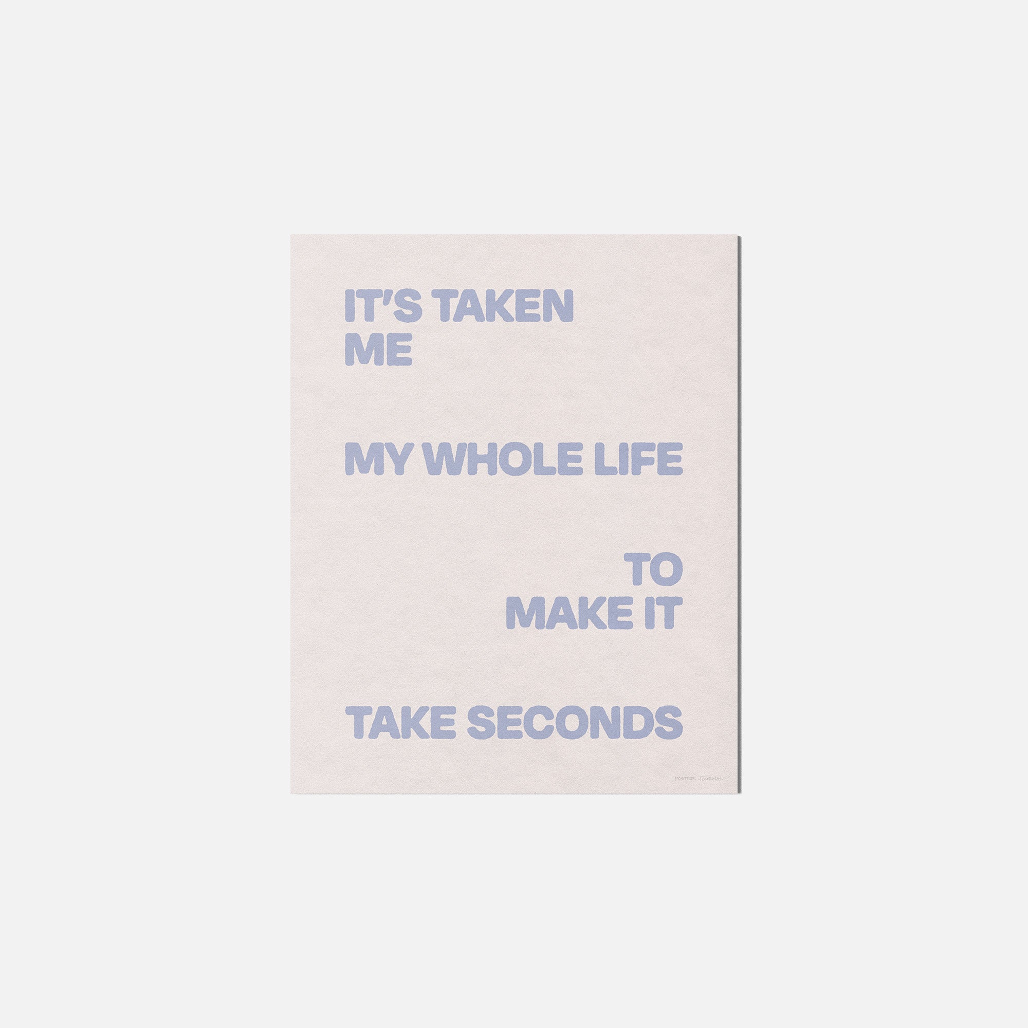 SECONDS PRINT