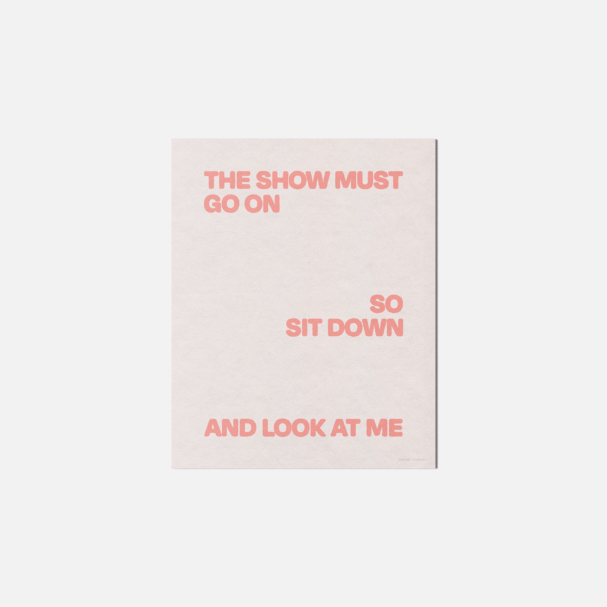 SHOW PRINT