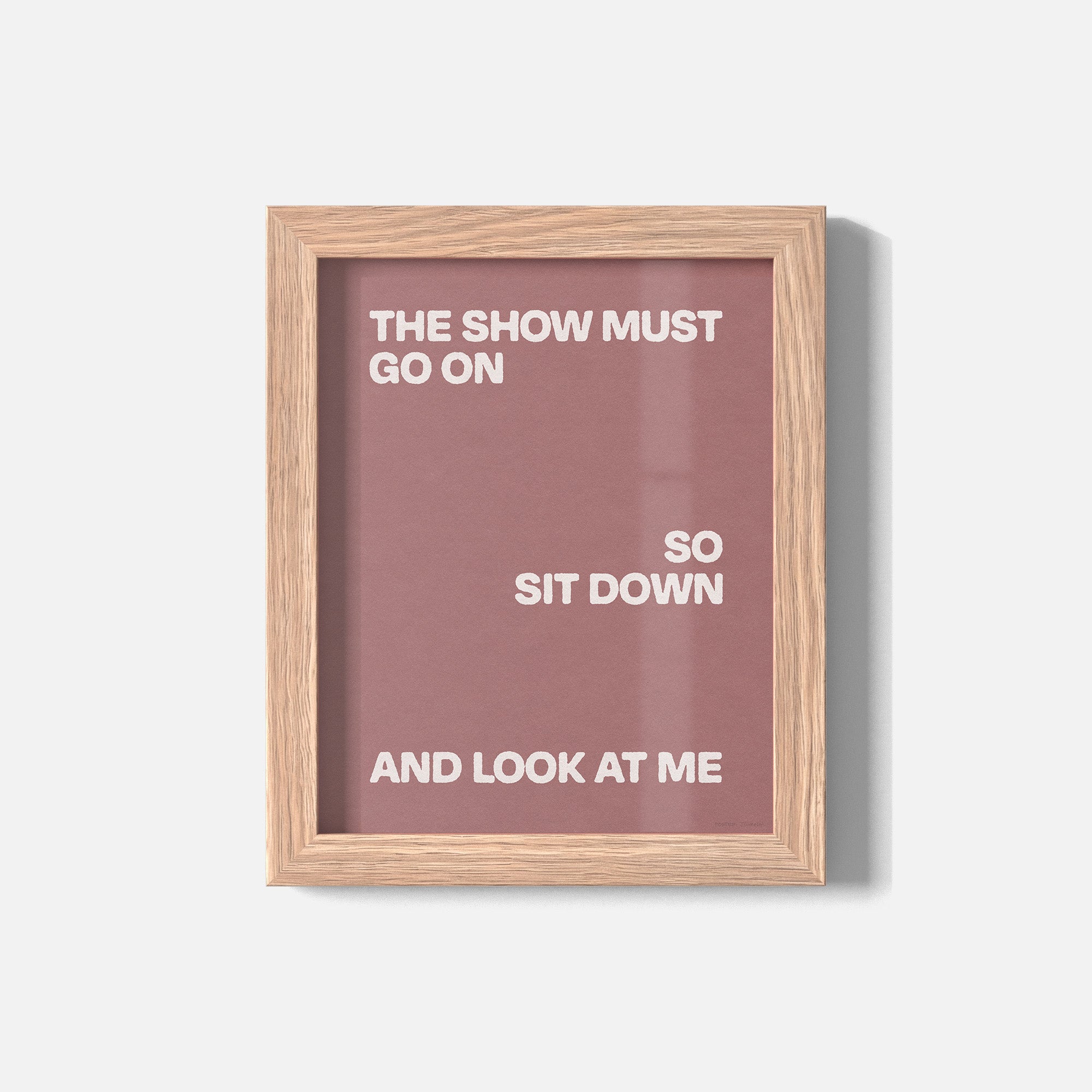 SHOW PRINT