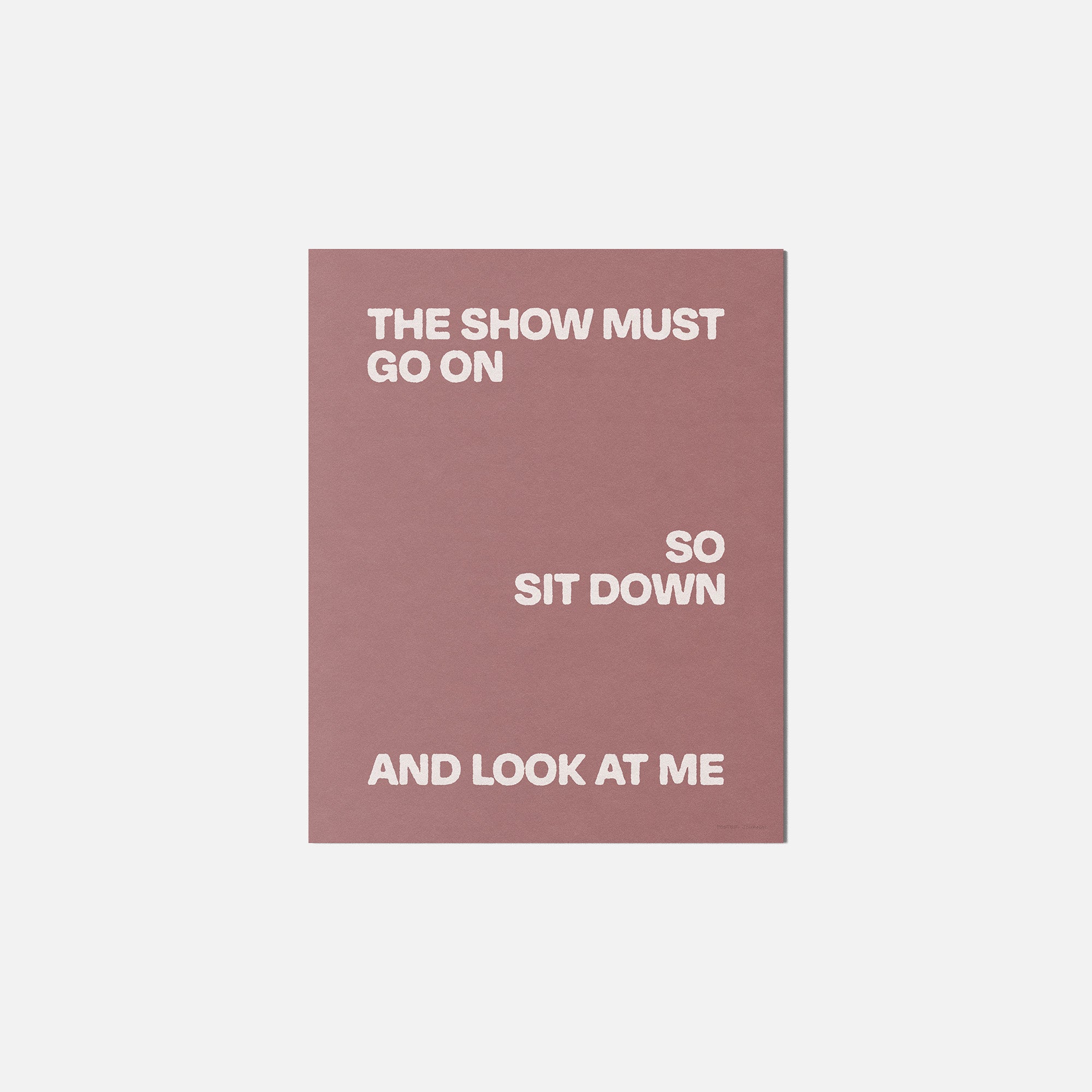 SHOW PRINT