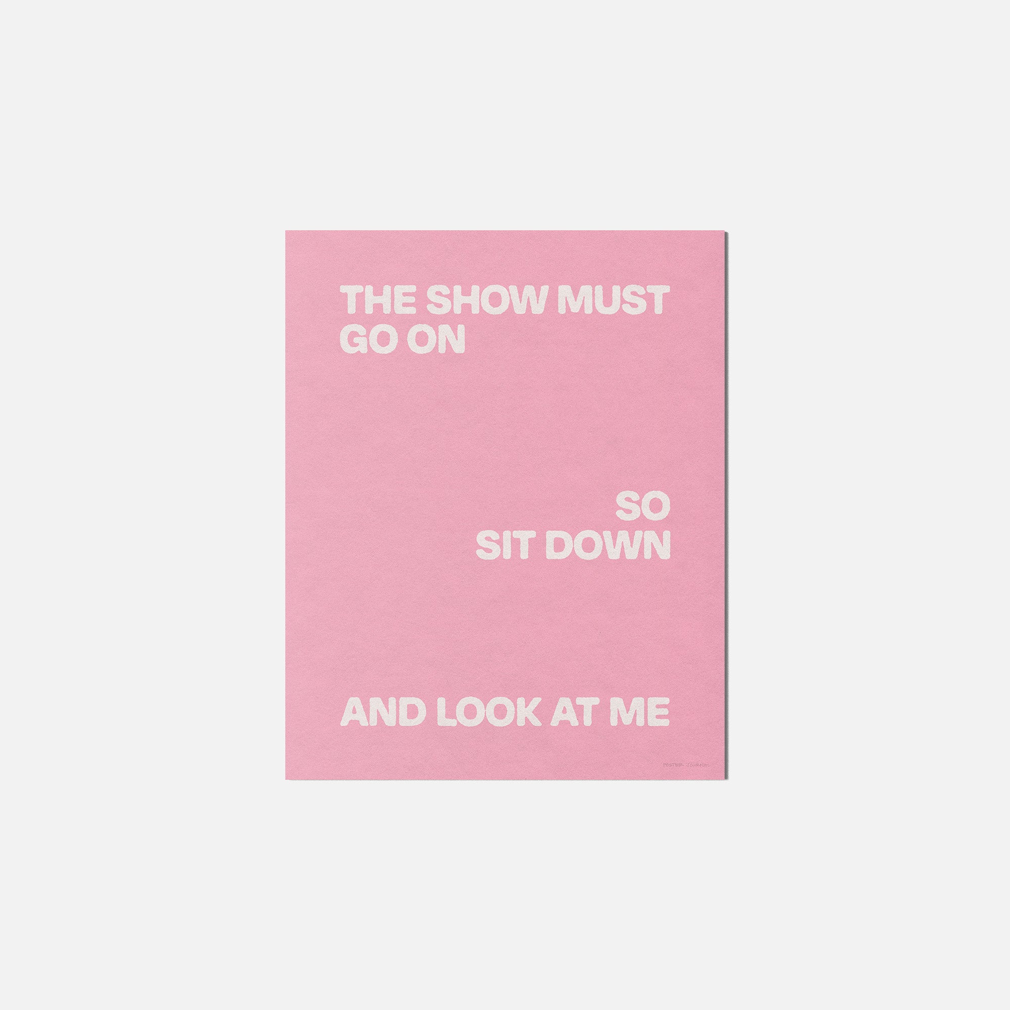 SHOW PRINT