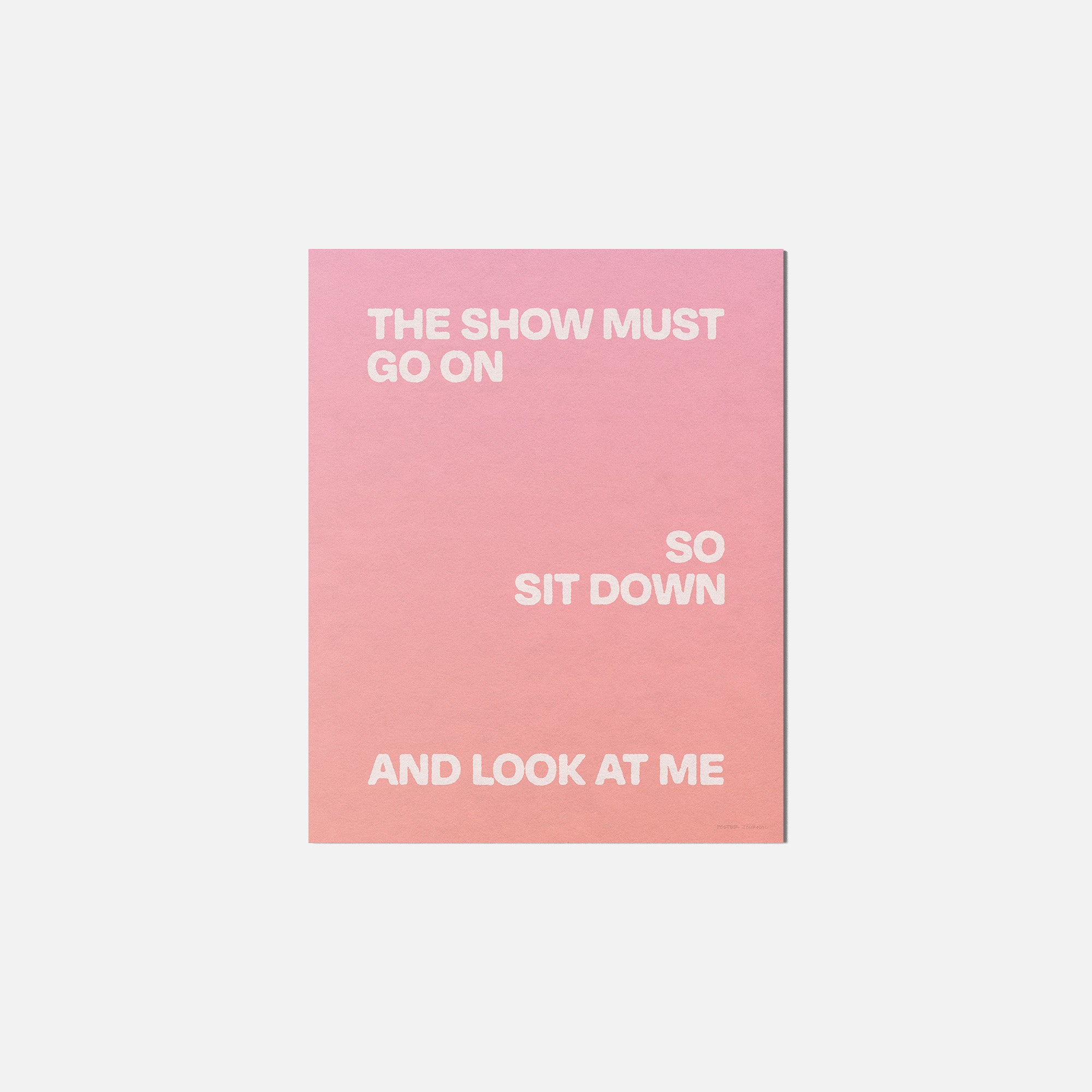 SHOW PRINT