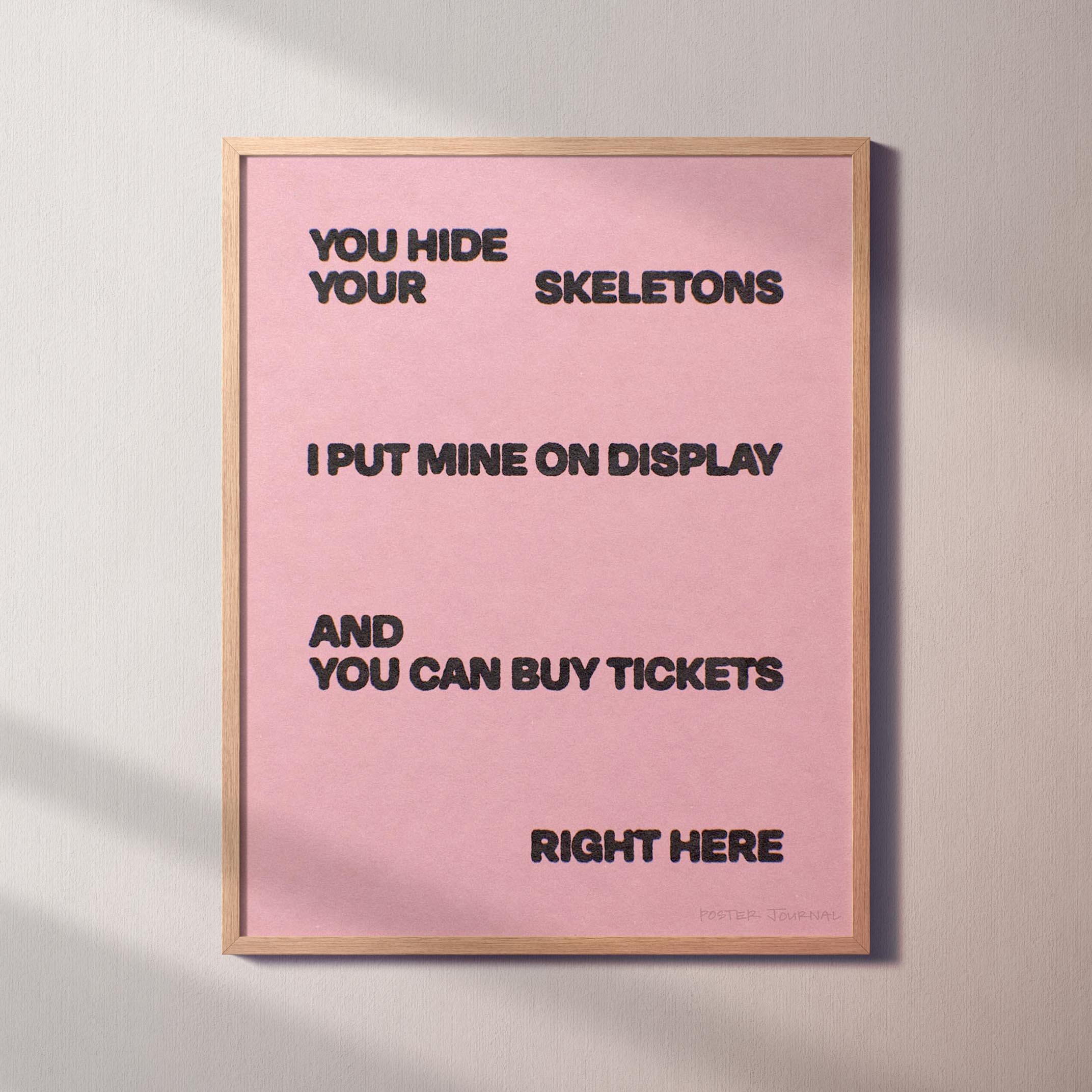 SKELETONS PRINT