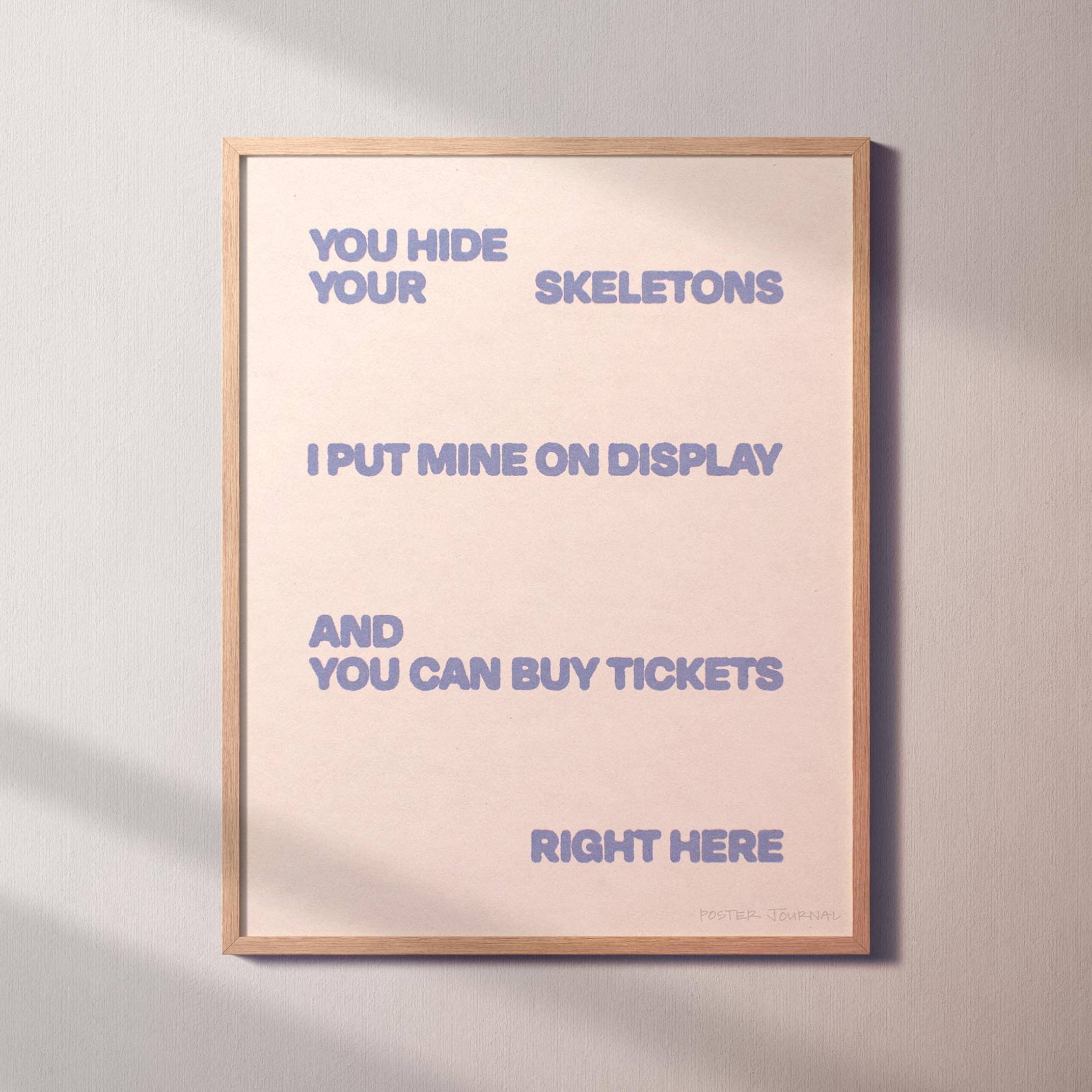 SKELETONS PRINT