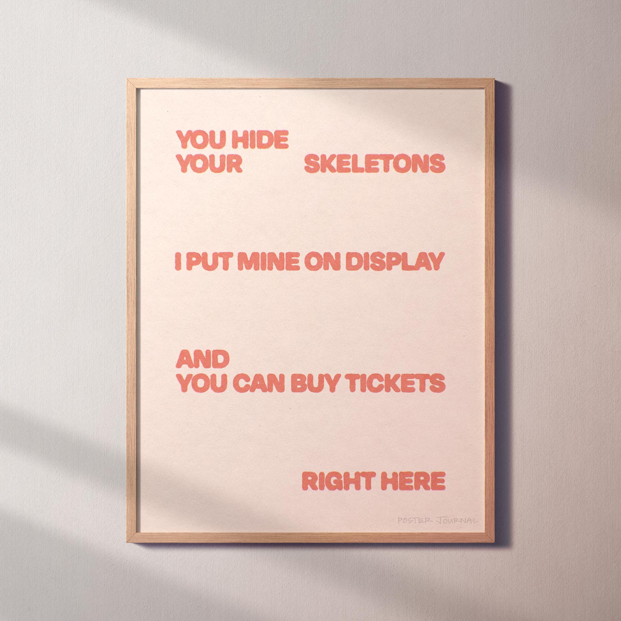 SKELETONS PRINT