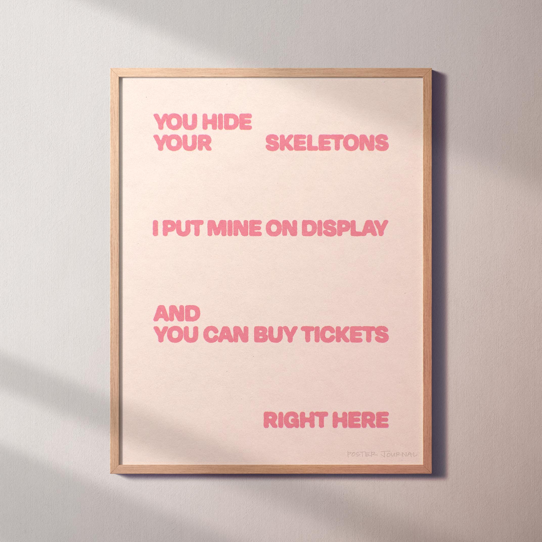 SKELETONS PRINT