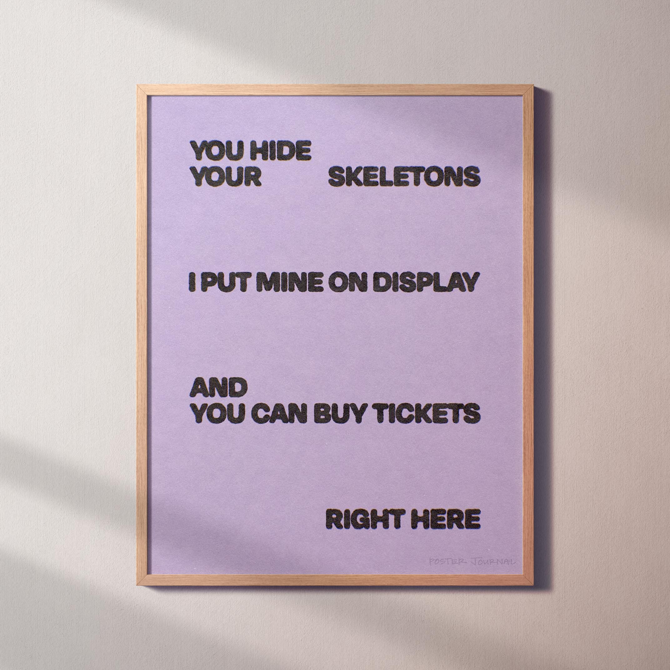 SKELETONS PRINT