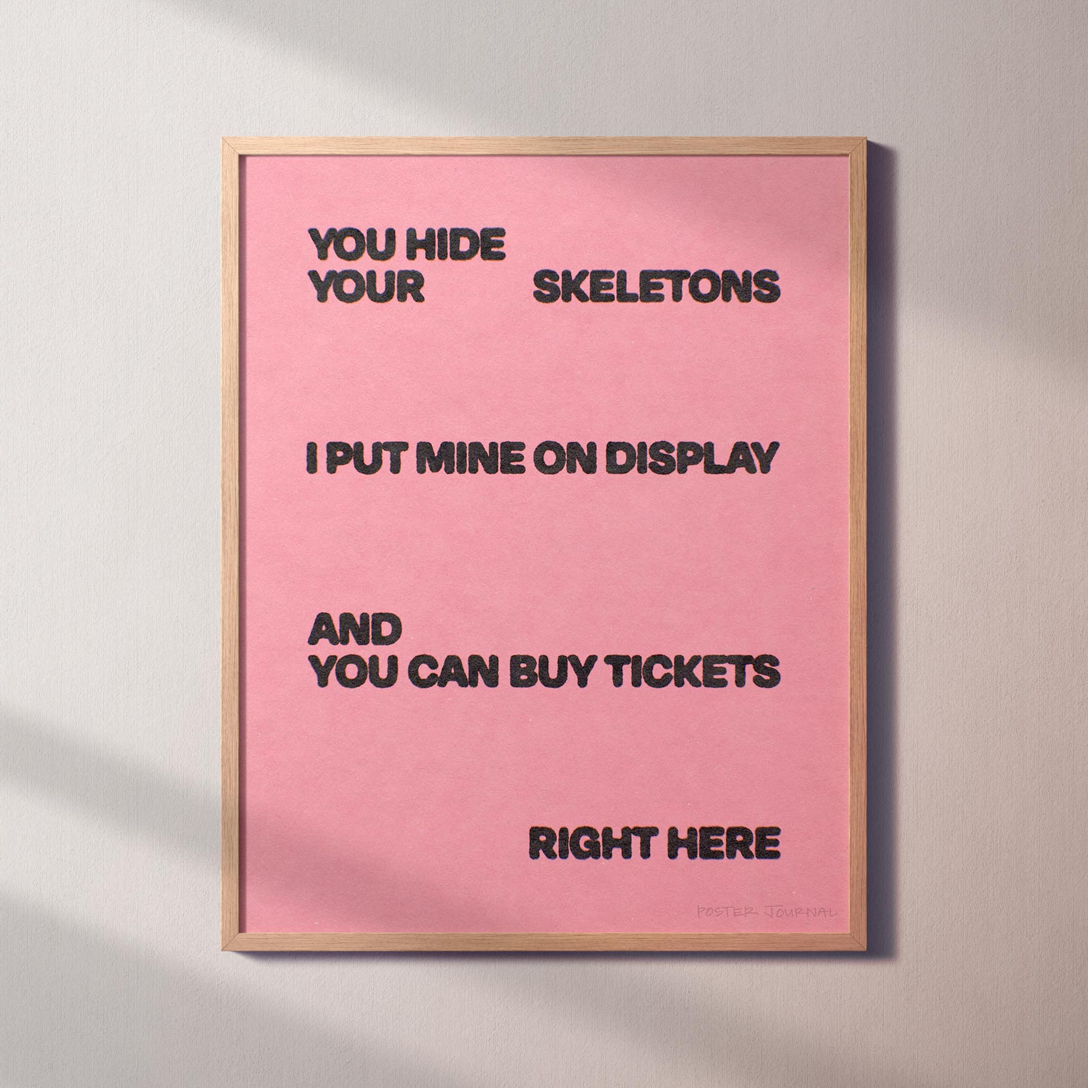 SKELETONS PRINT