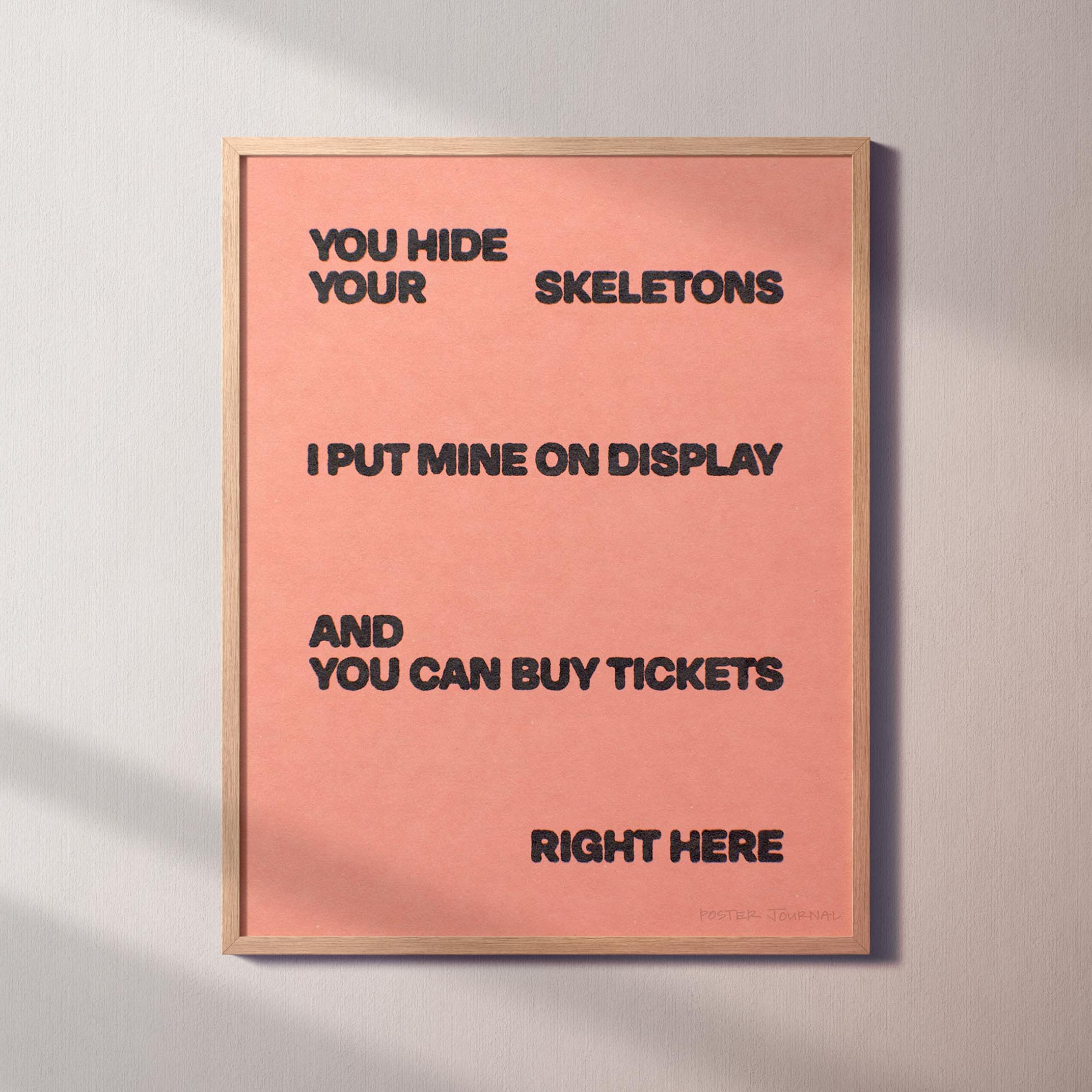 SKELETONS PRINT