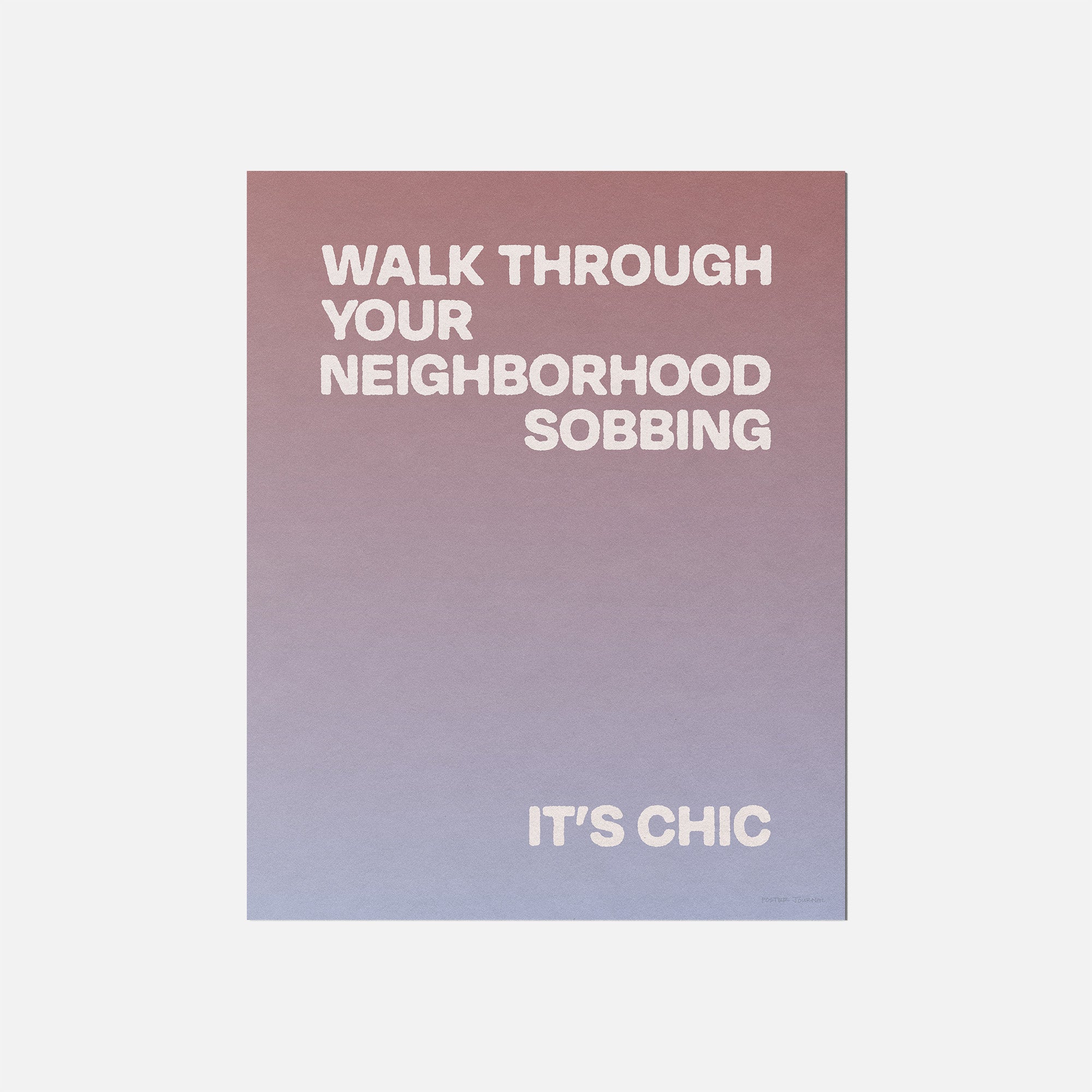 SOBBING PRINT