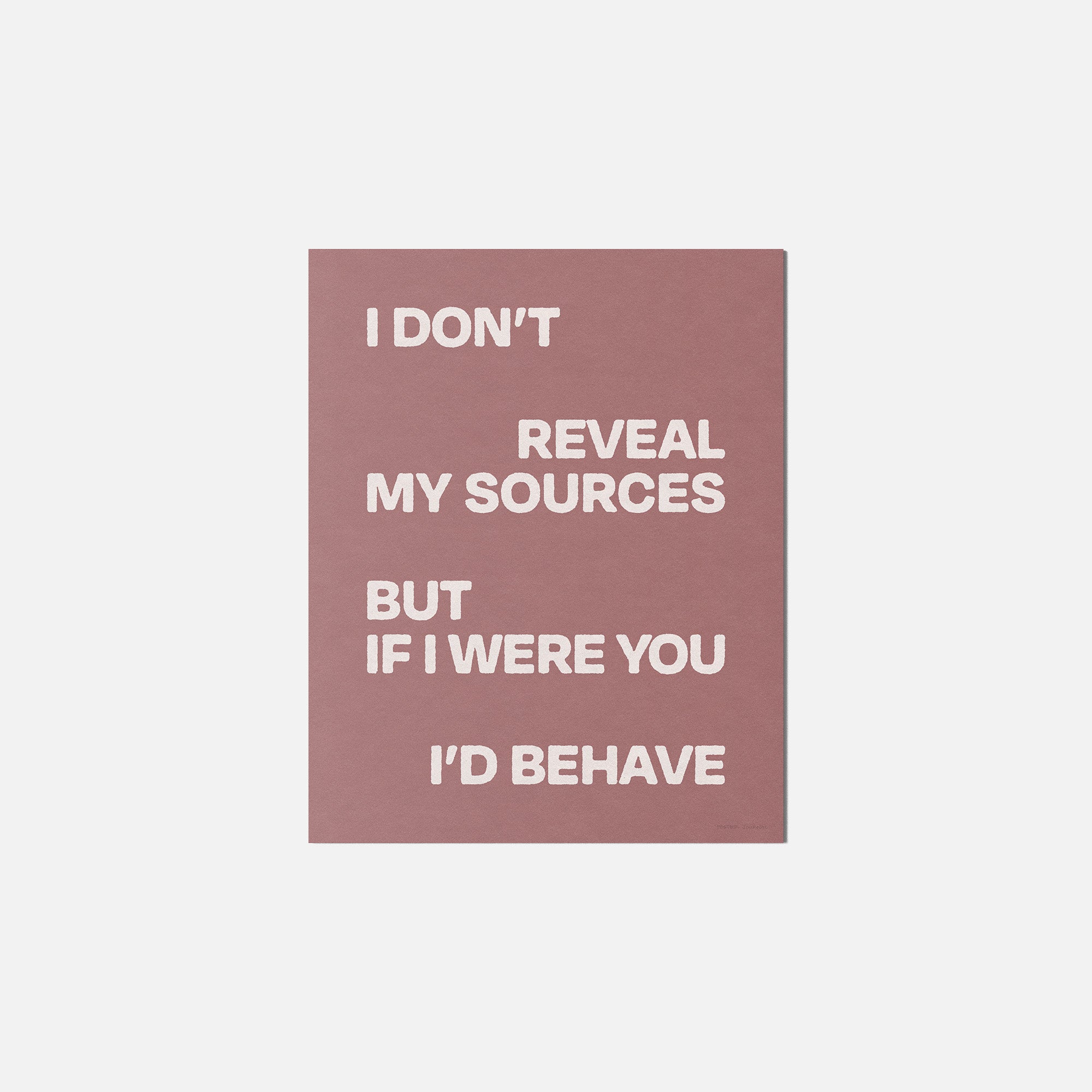 SOURCES PRINT
