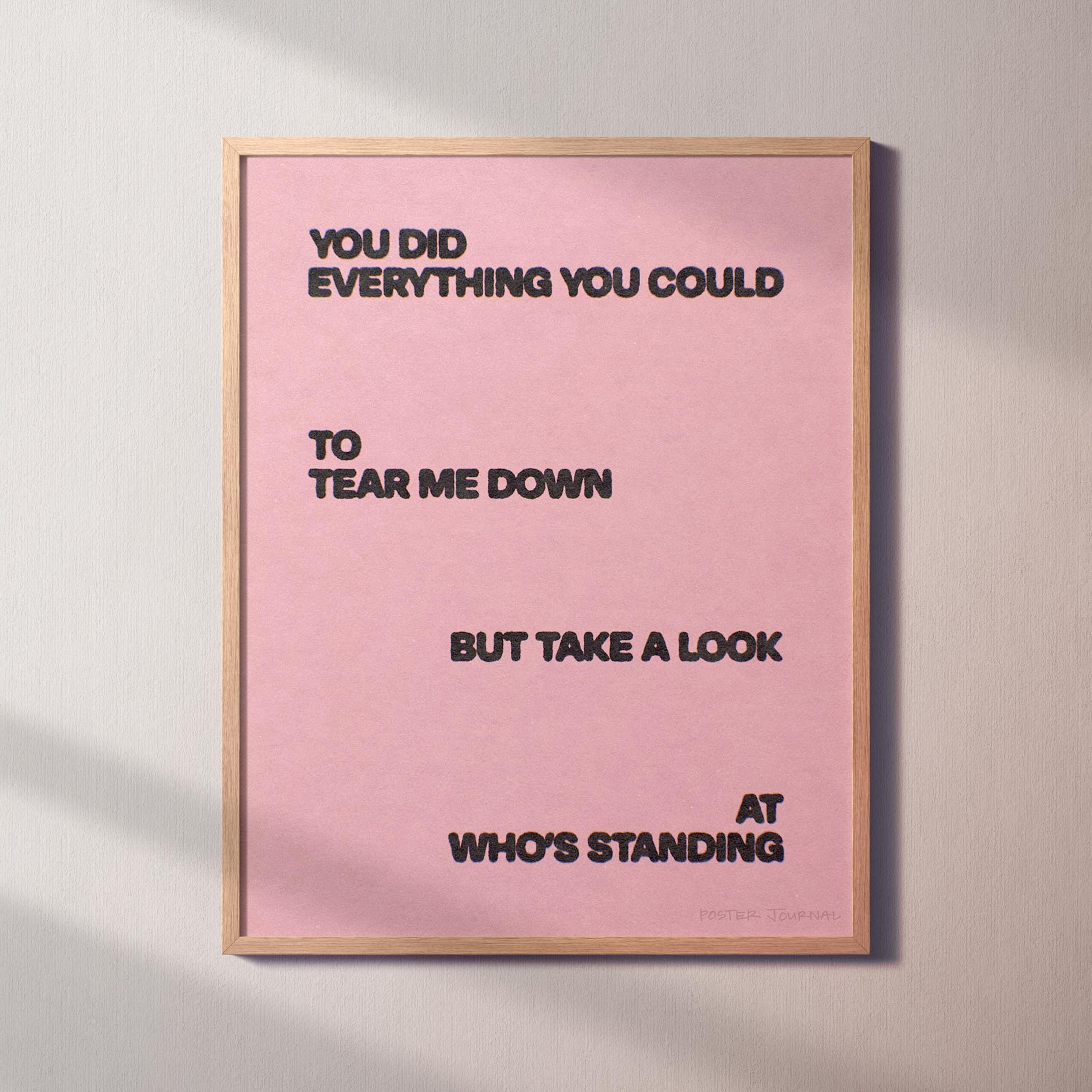 STANDING PRINT