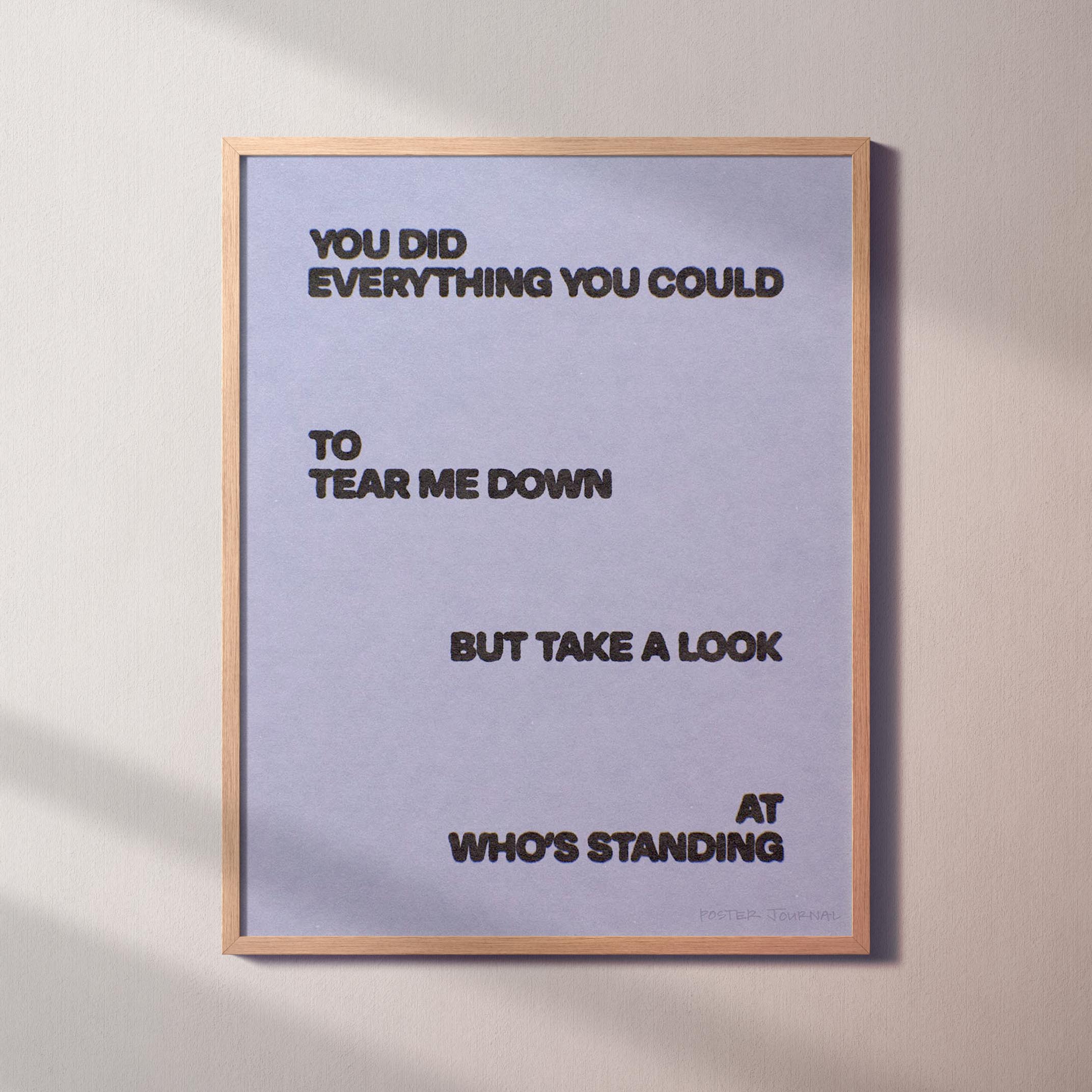 STANDING PRINT