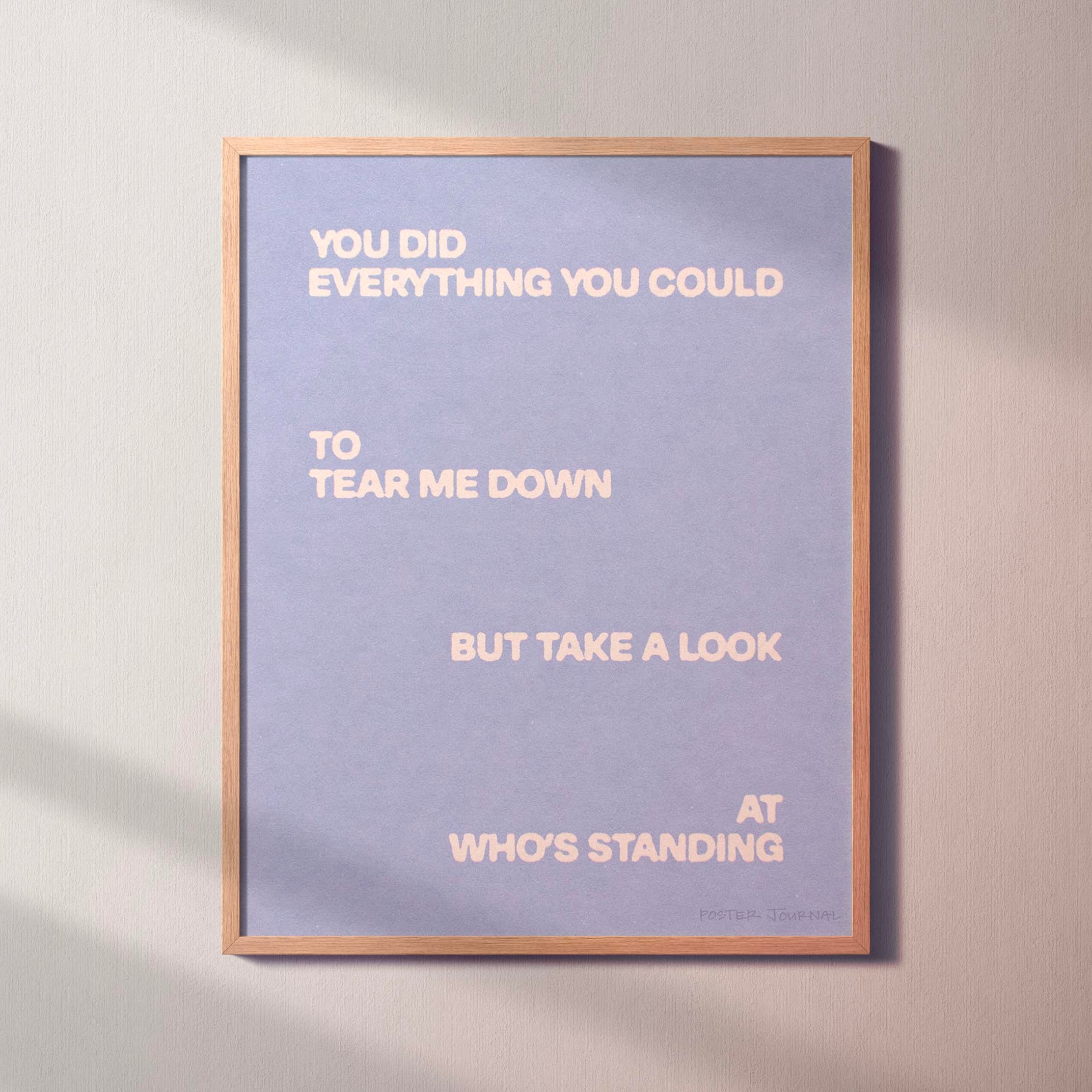 STANDING PRINT