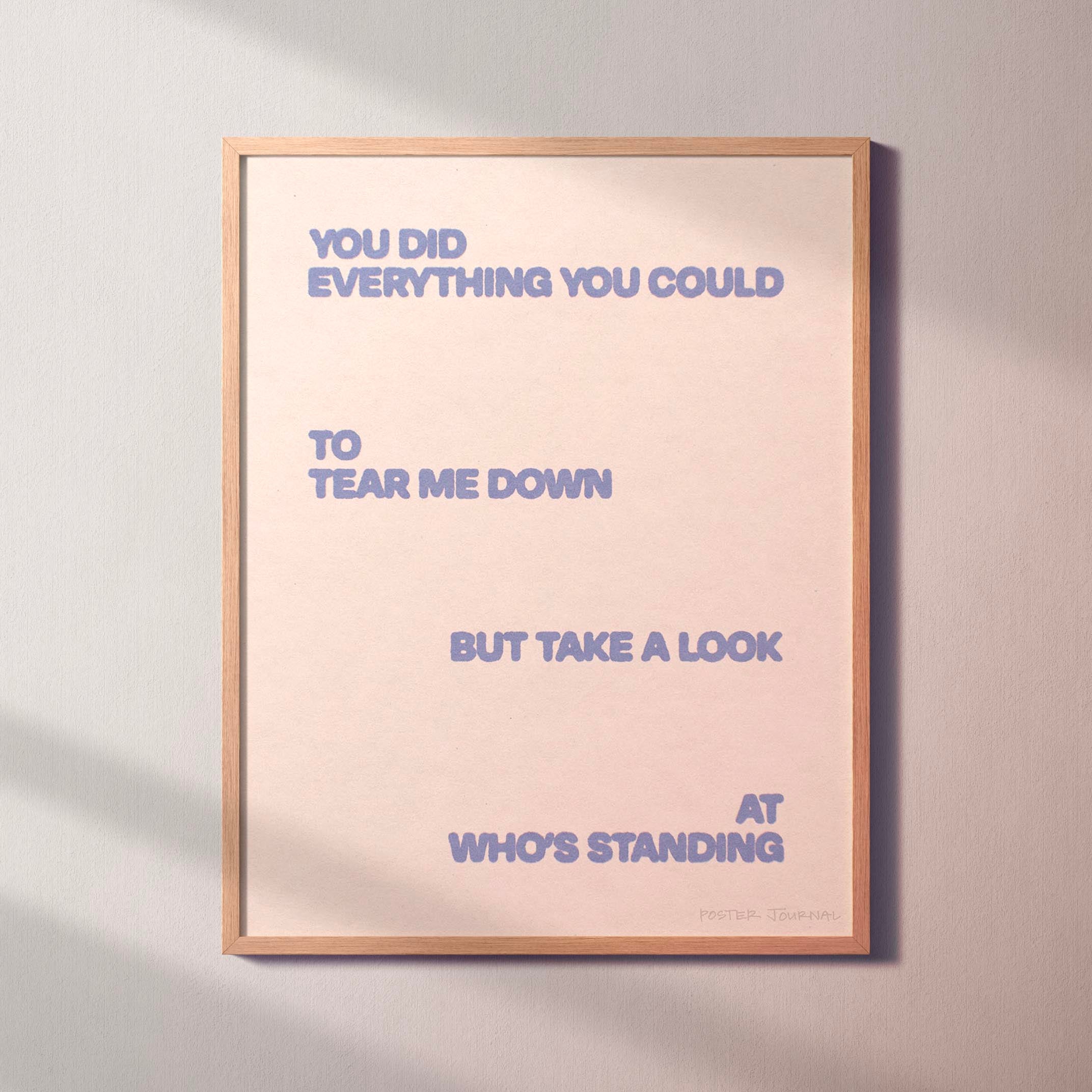 STANDING PRINT
