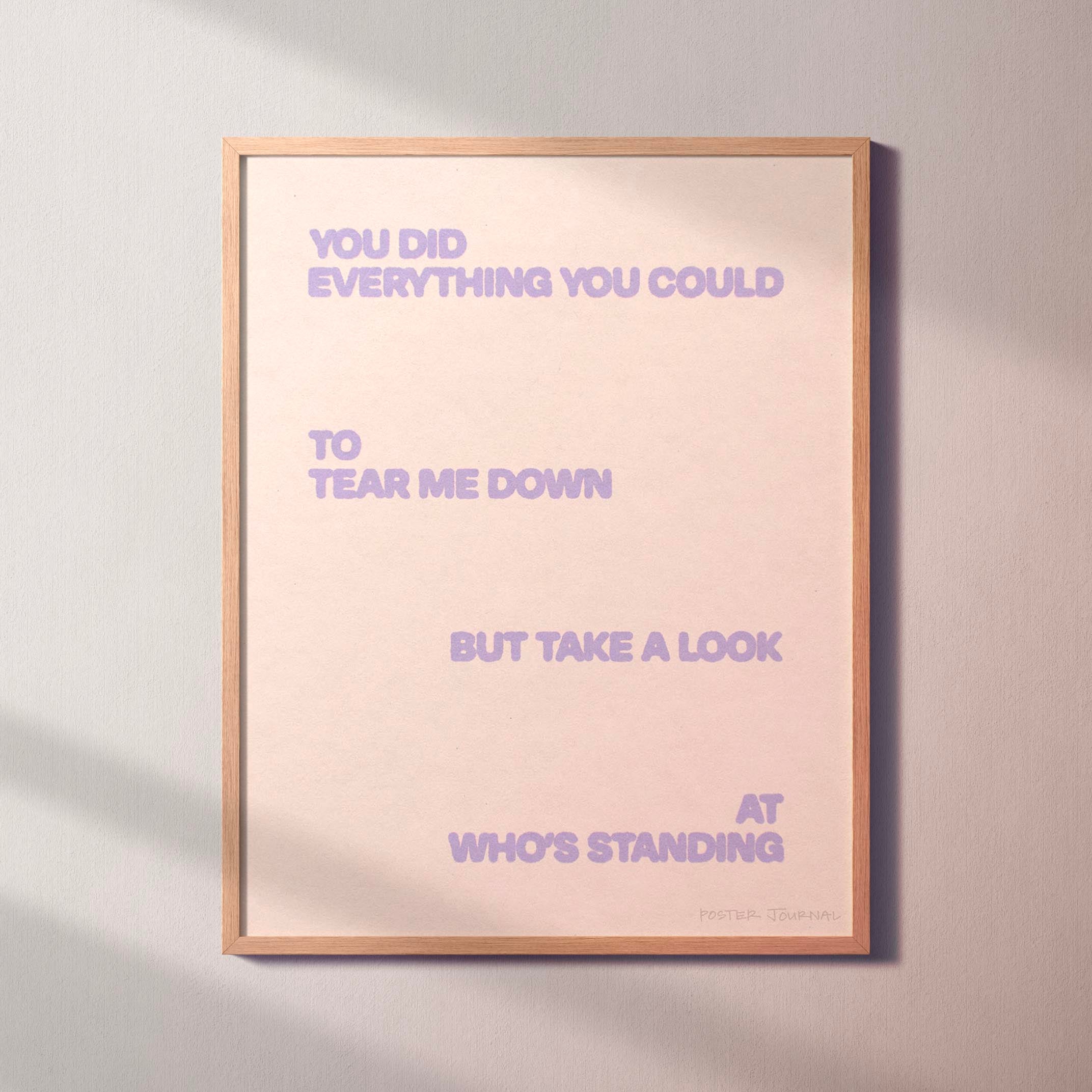 STANDING PRINT