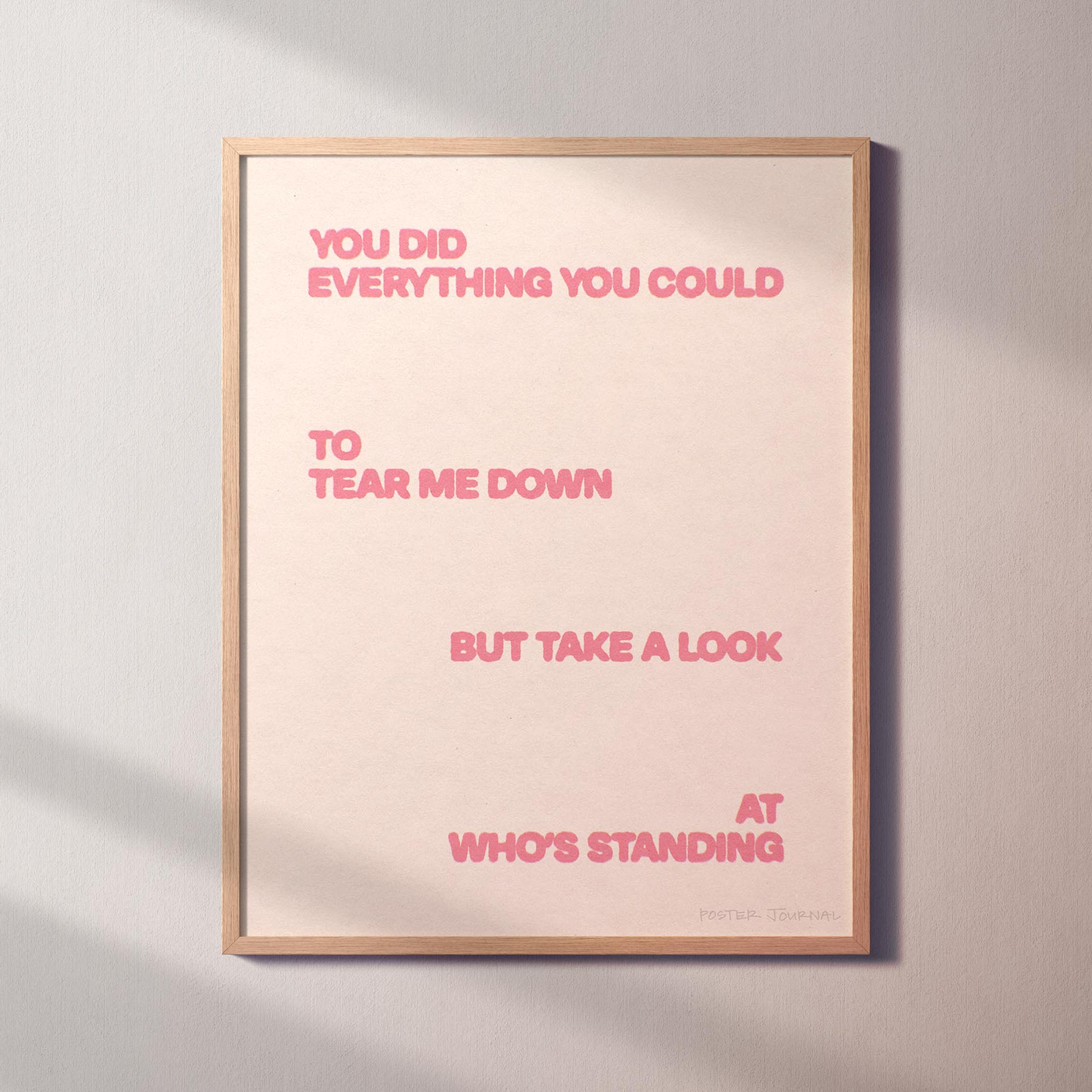 STANDING PRINT