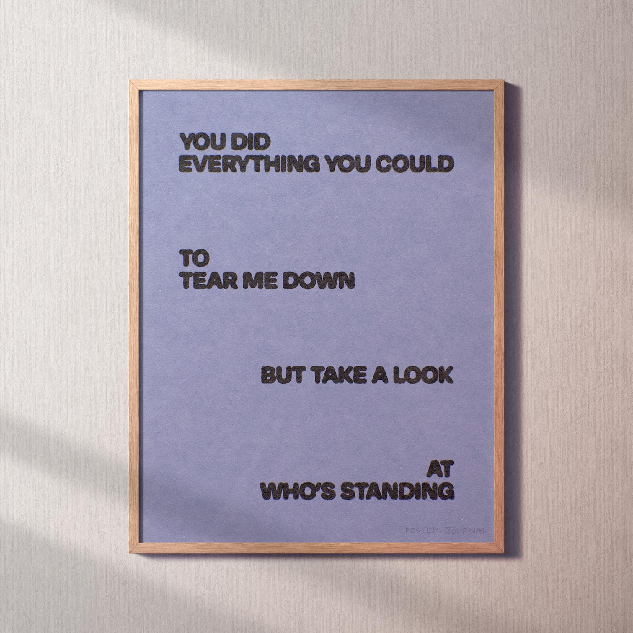 STANDING PRINT