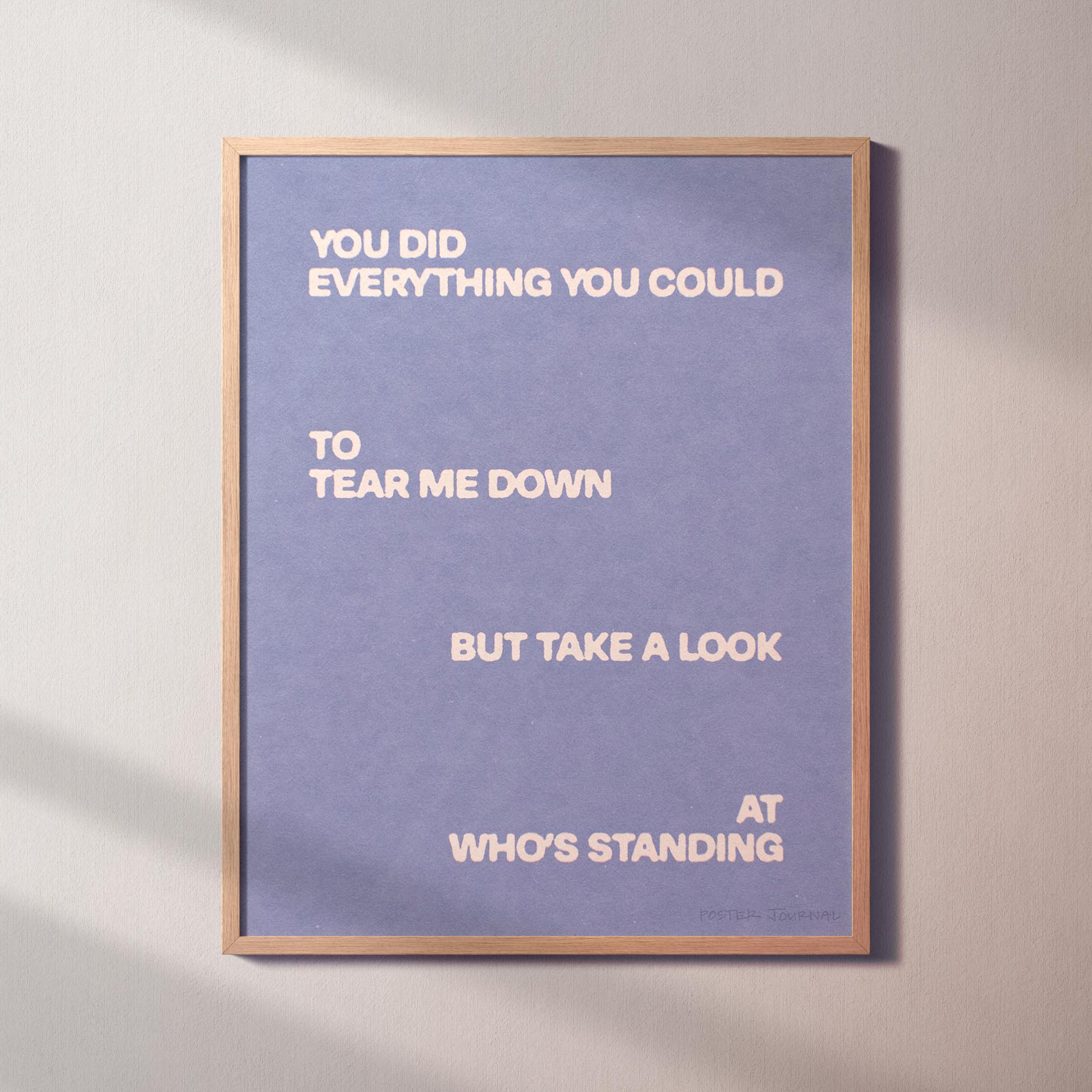 STANDING PRINT