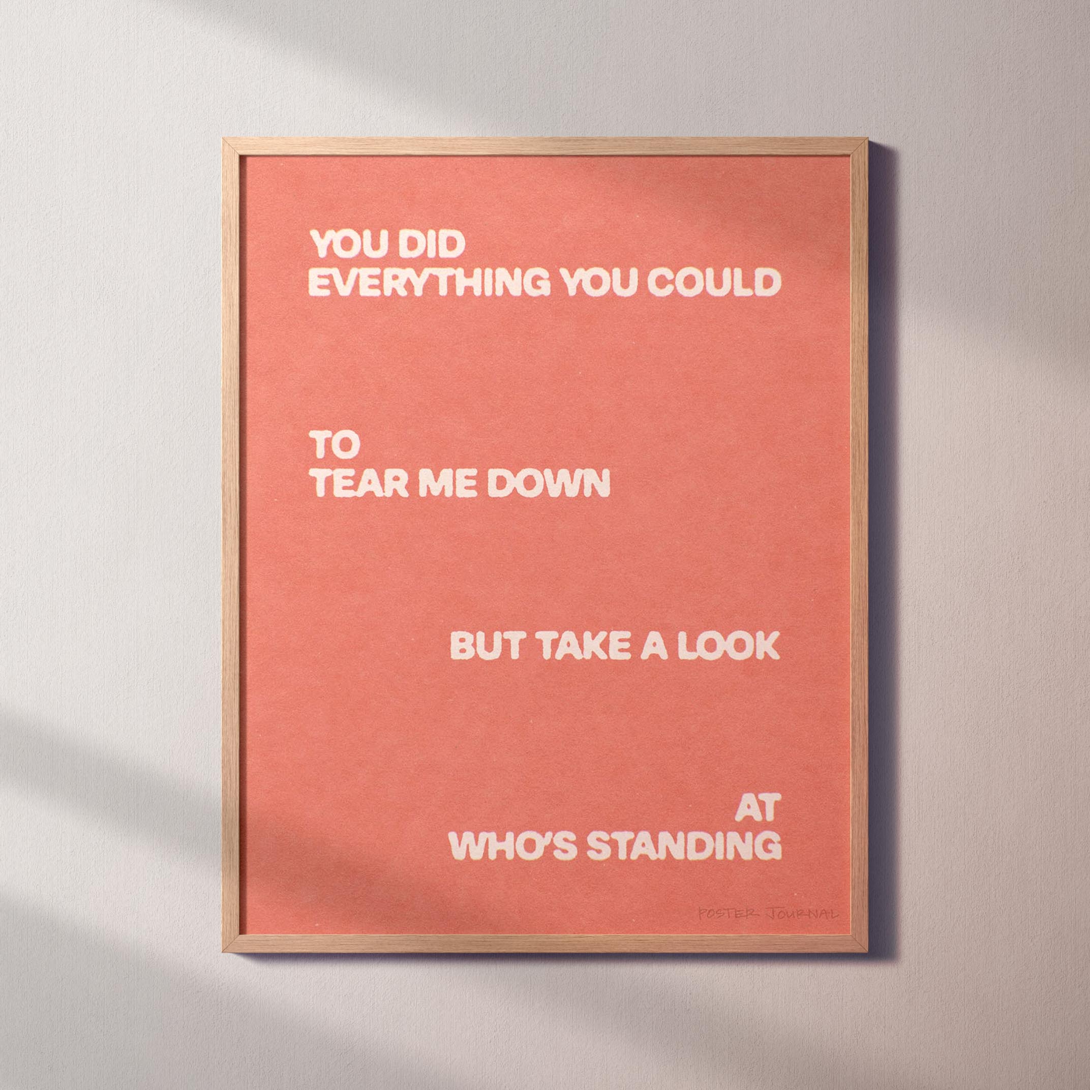 STANDING PRINT