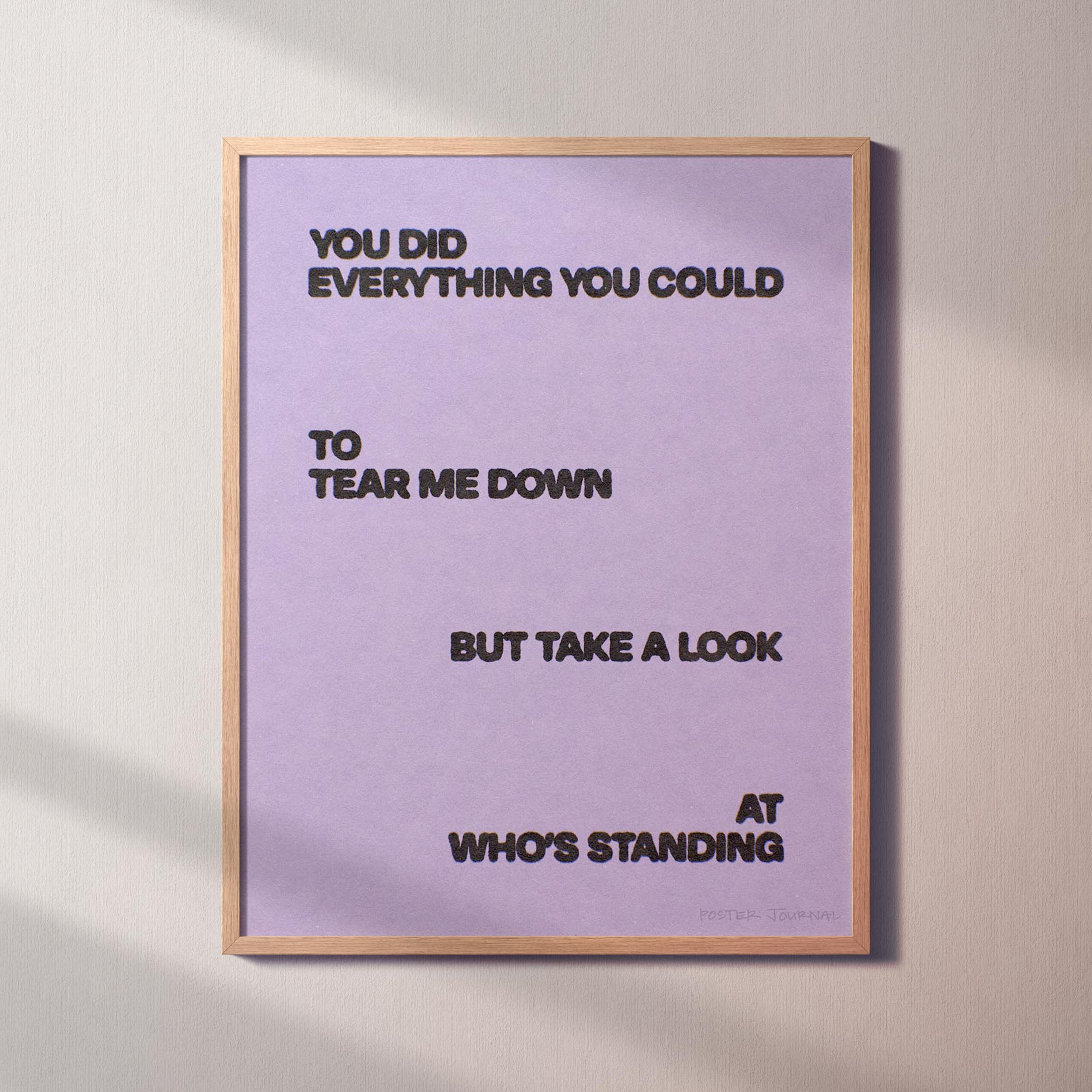 STANDING PRINT