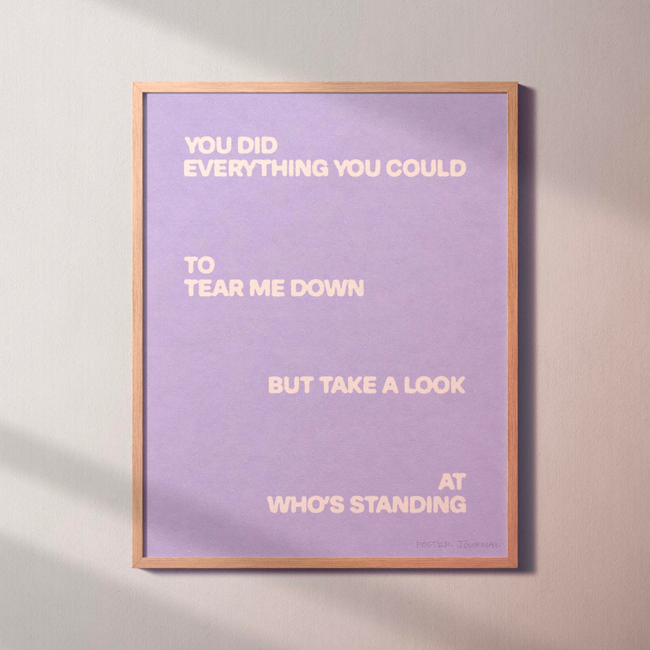 STANDING PRINT