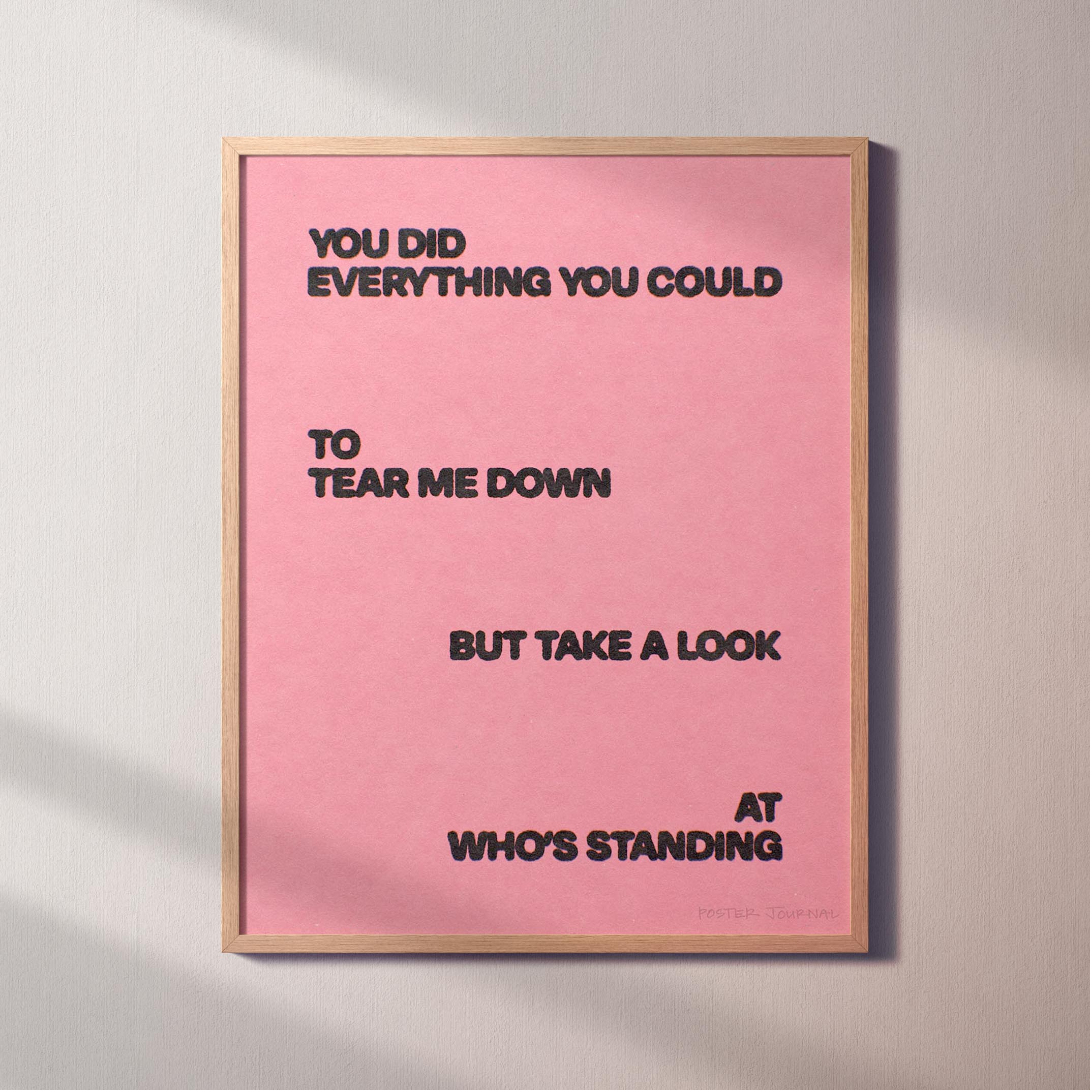 STANDING PRINT
