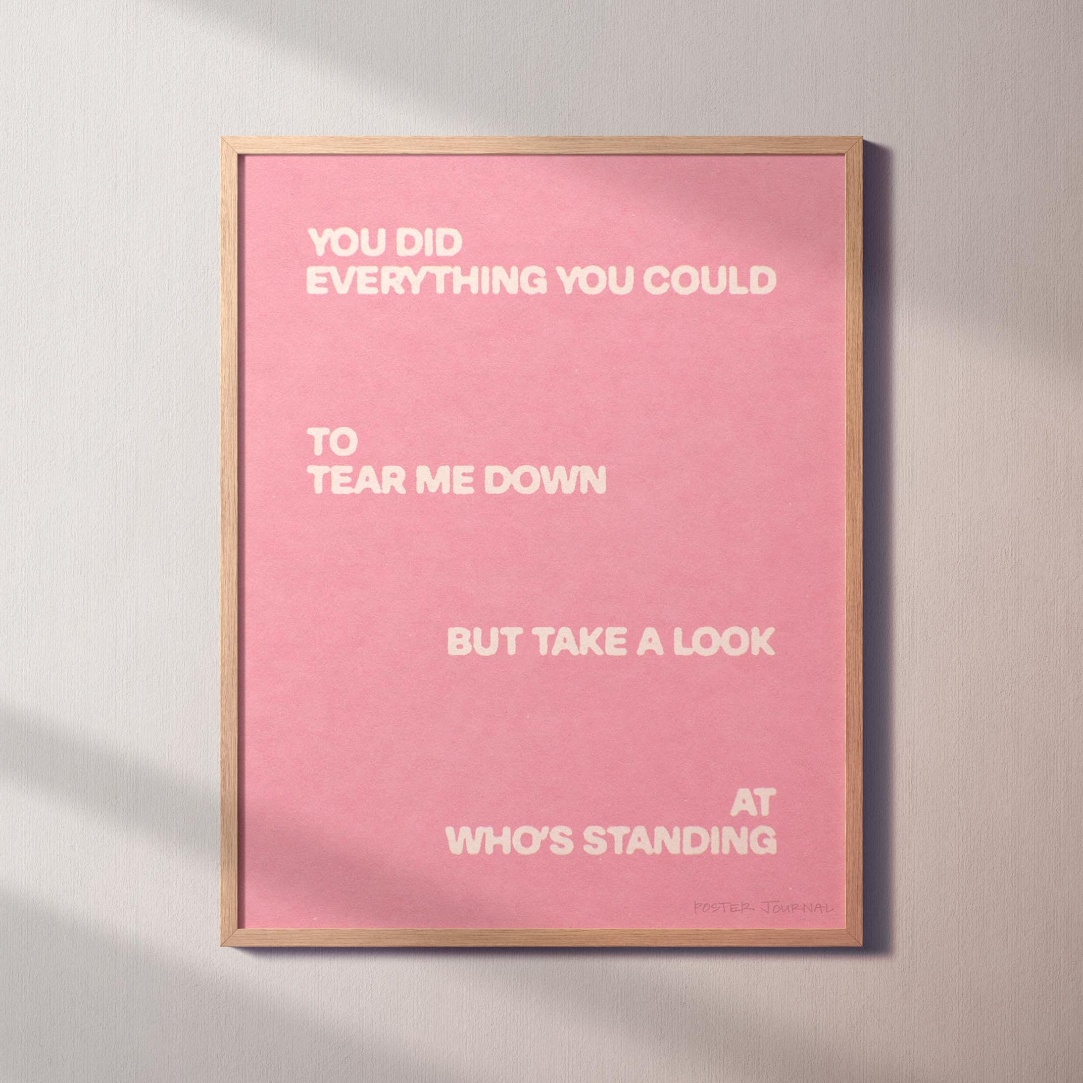 STANDING PRINT