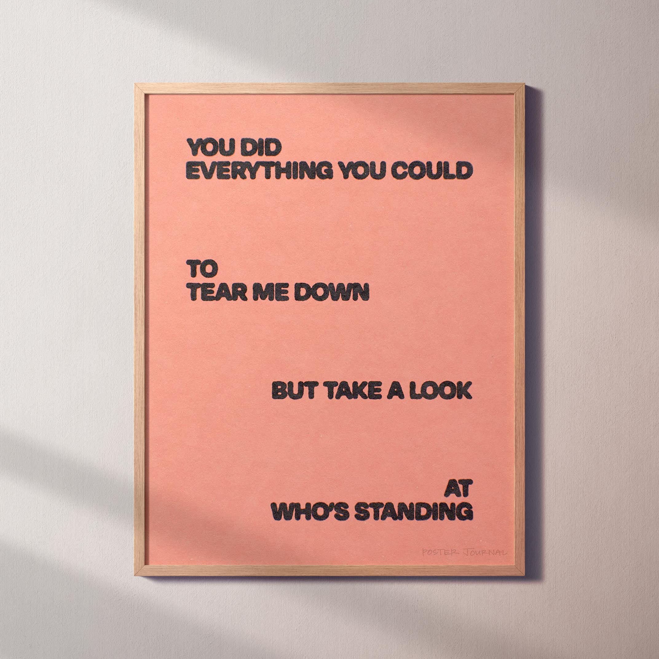STANDING PRINT