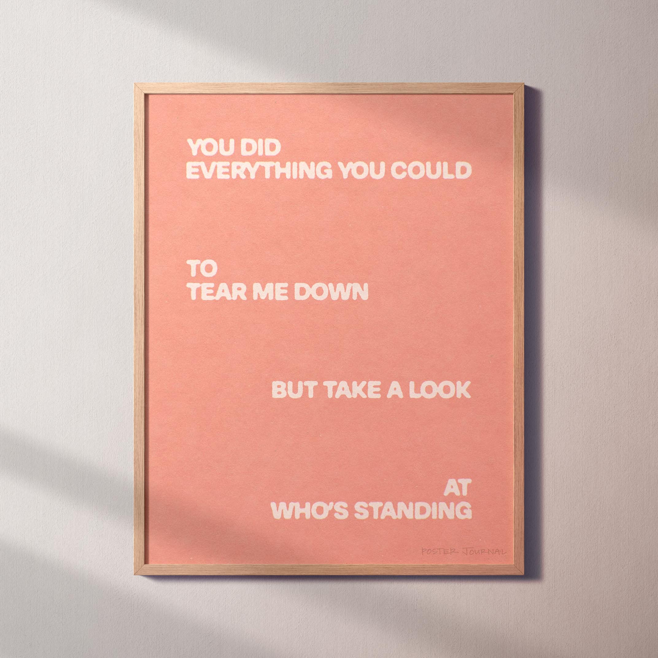STANDING PRINT