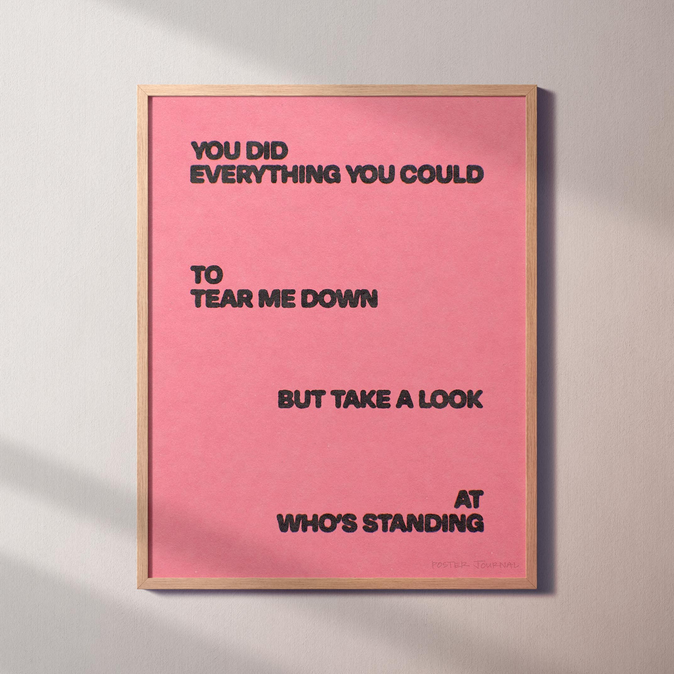 STANDING PRINT